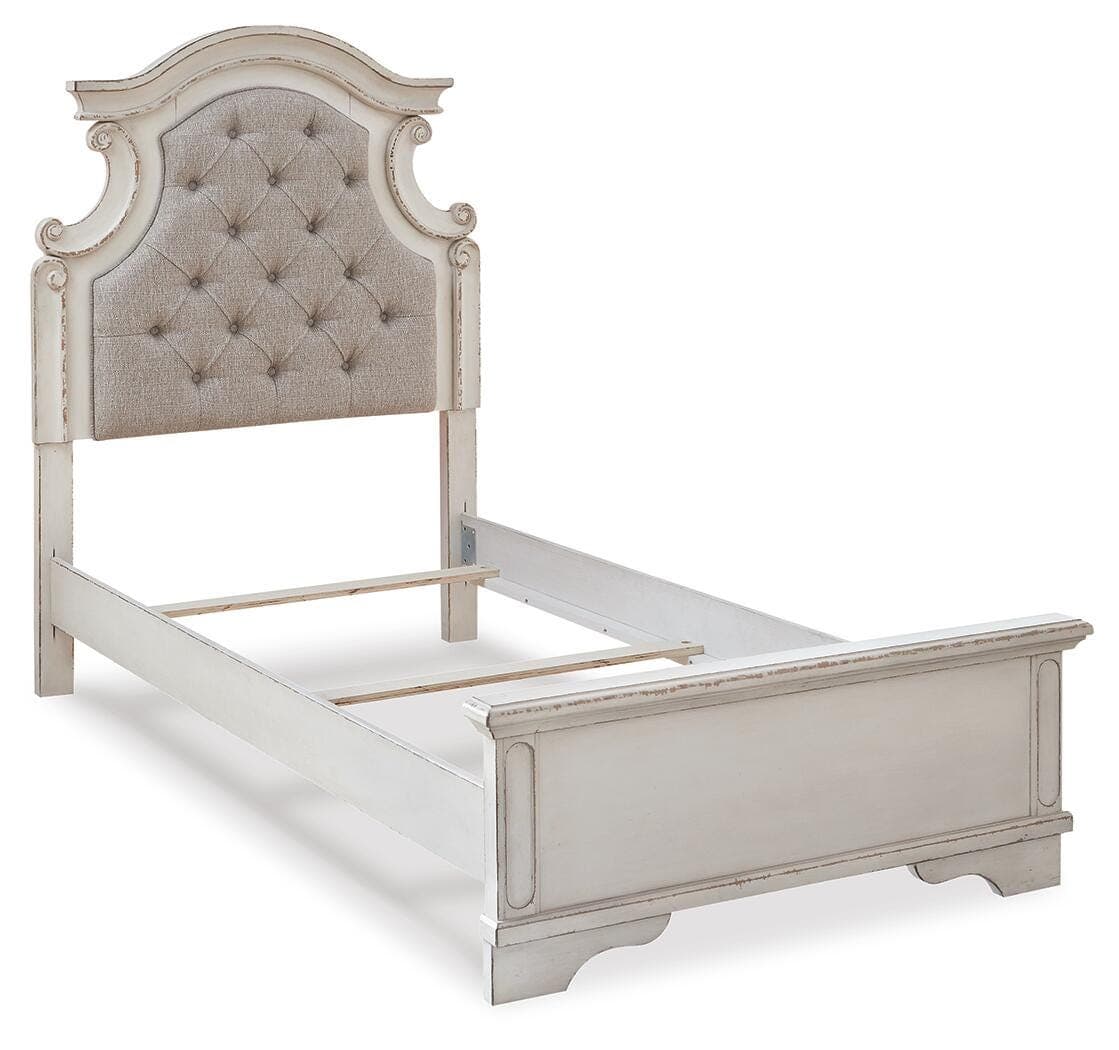 Realyn Twin Panel Bed — White — view 7