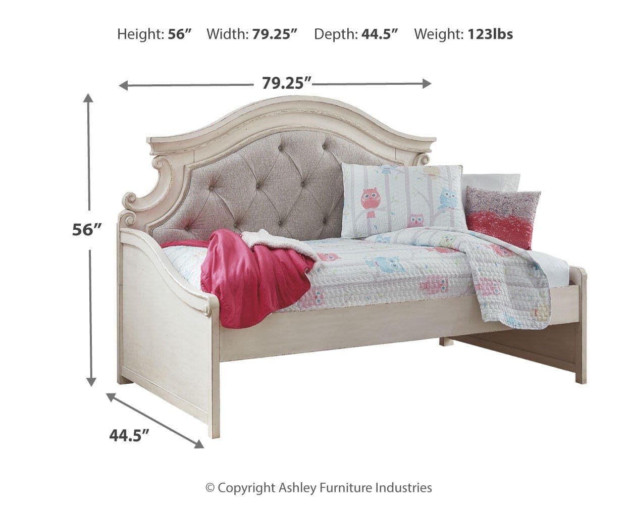 Realyn Twin Day Bed — White — view 7