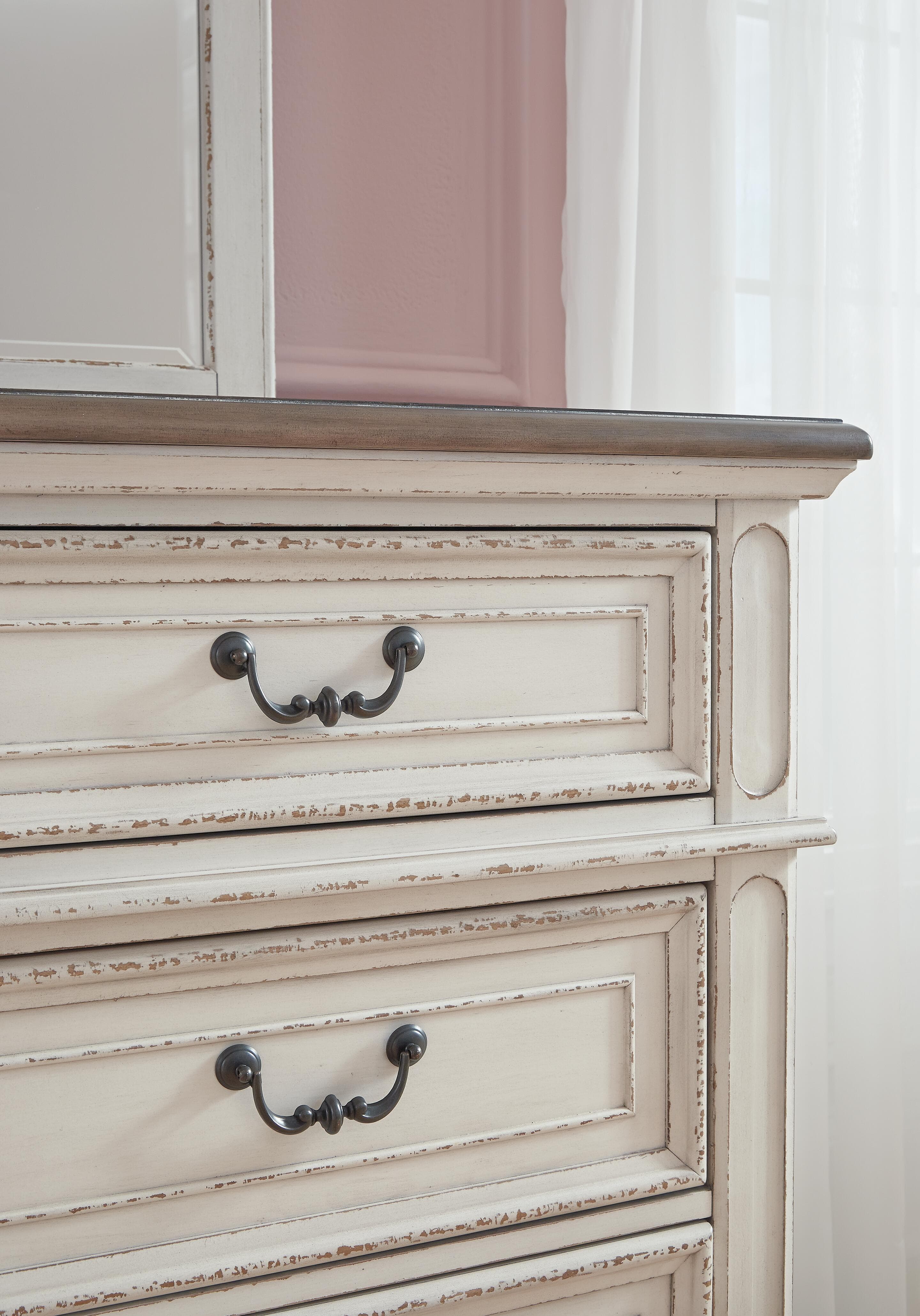 Realyn Dresser and Mirror — White — view 5