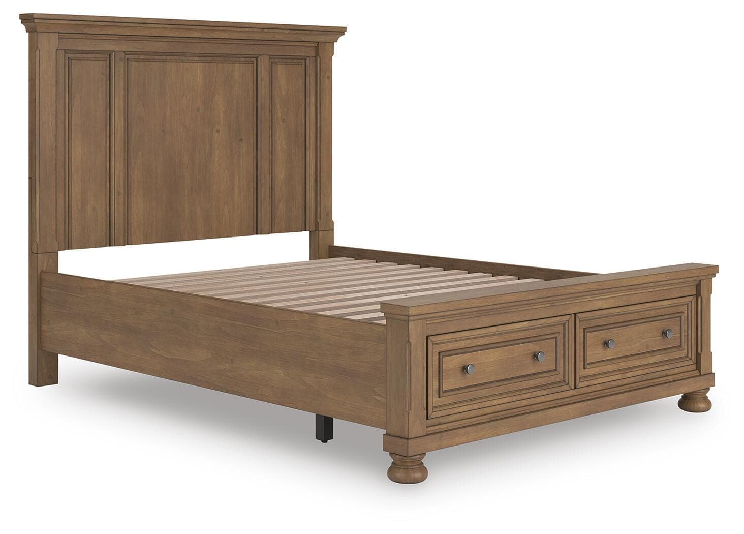 Vandenmore Queen Panel Storage Bed — Medium Brown — view 2
