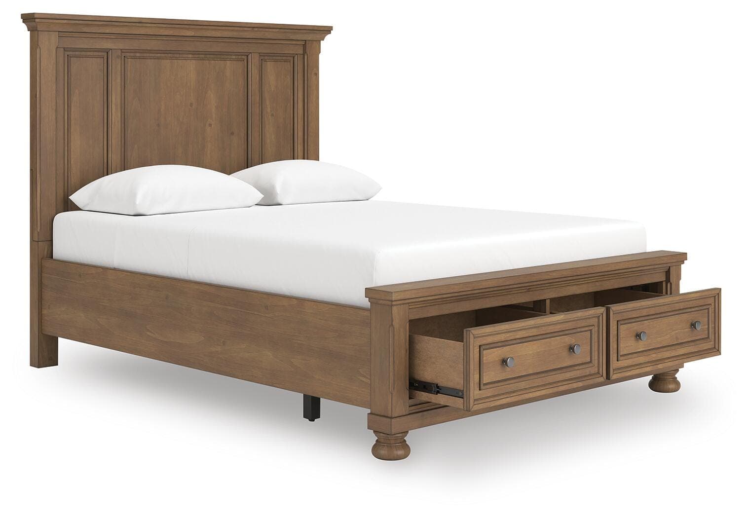 Vandenmore Queen Panel Storage Bed — Medium Brown — view 3