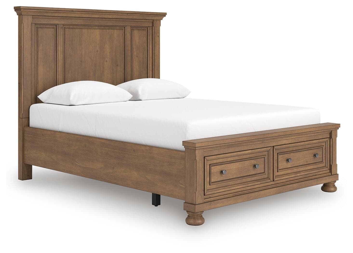 Vandenmore Queen Panel Storage Bed — Medium Brown — view 4