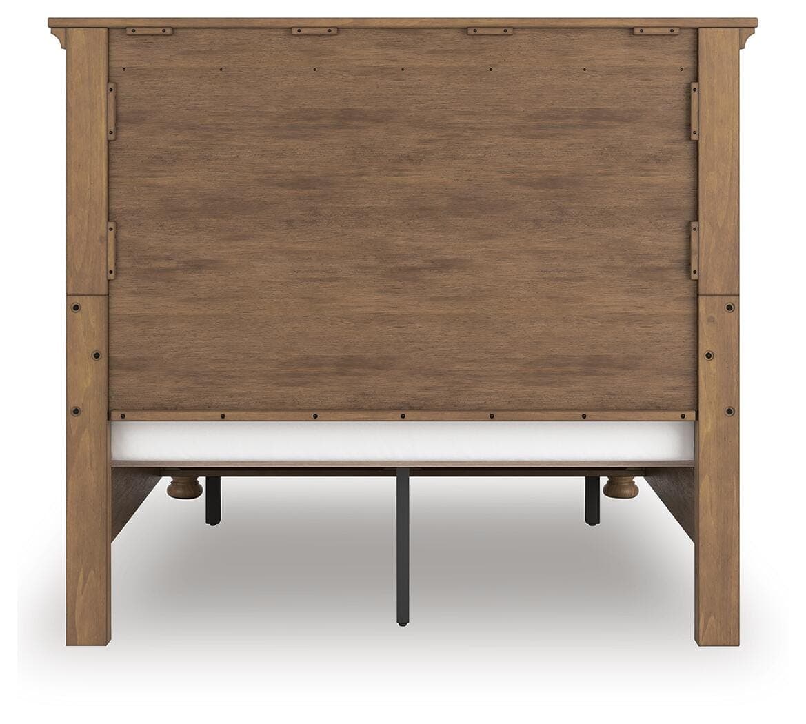 Vandenmore Queen Panel Storage Bed — Medium Brown — view 5