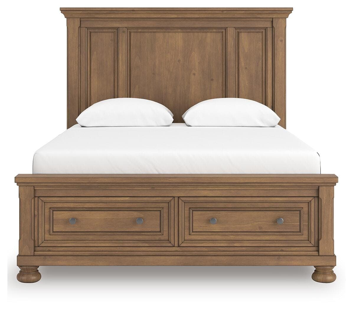 Vandenmore Queen Panel Storage Bed — Medium Brown — view 6
