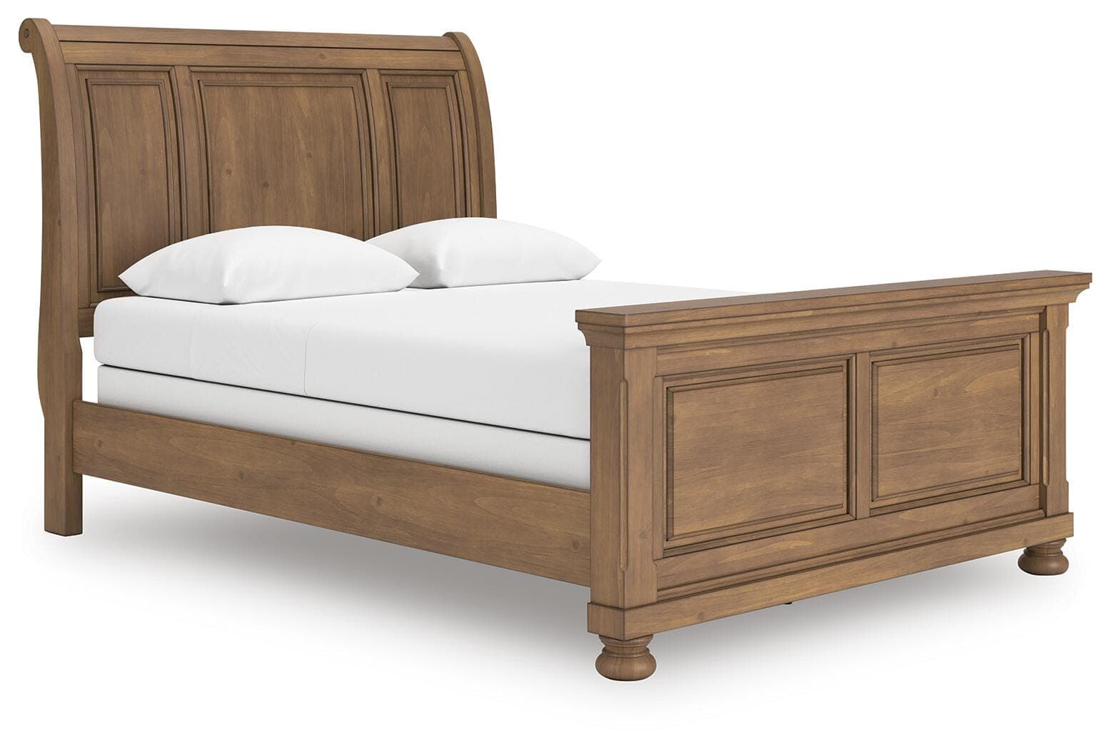 Vandenmore Queen Sleigh Bed — Medium Brown — view 3