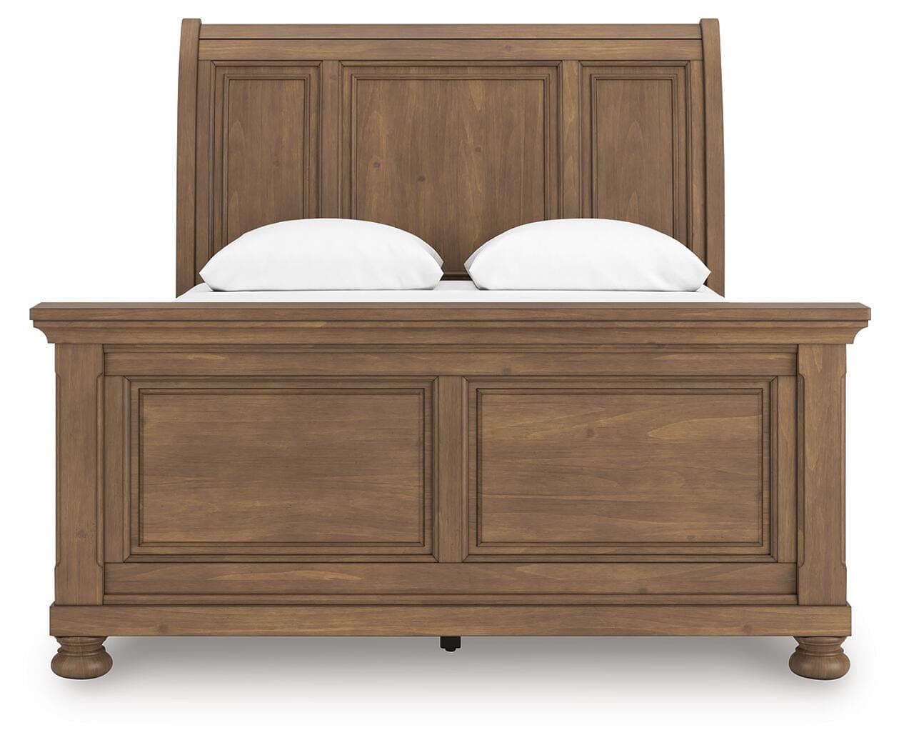 Vandenmore Queen Sleigh Bed — Medium Brown — view 5