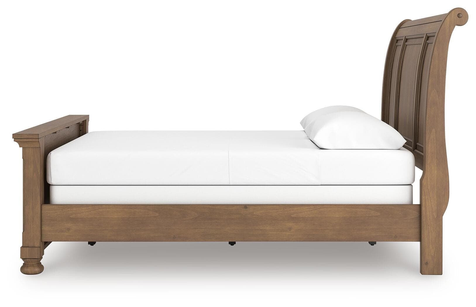 Vandenmore Queen Sleigh Bed — Medium Brown — view 6