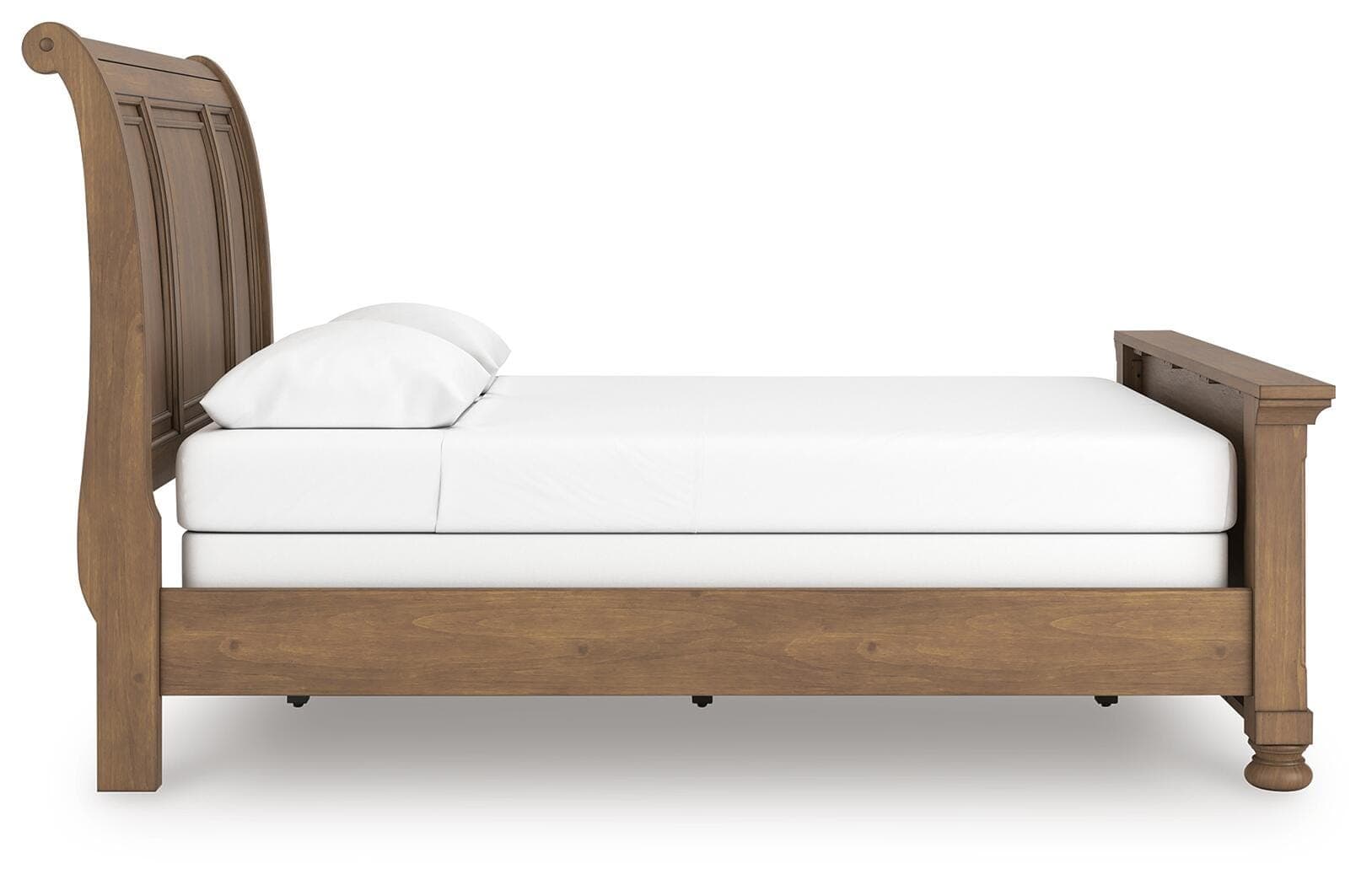 Vandenmore Queen Sleigh Bed — Medium Brown — view 7