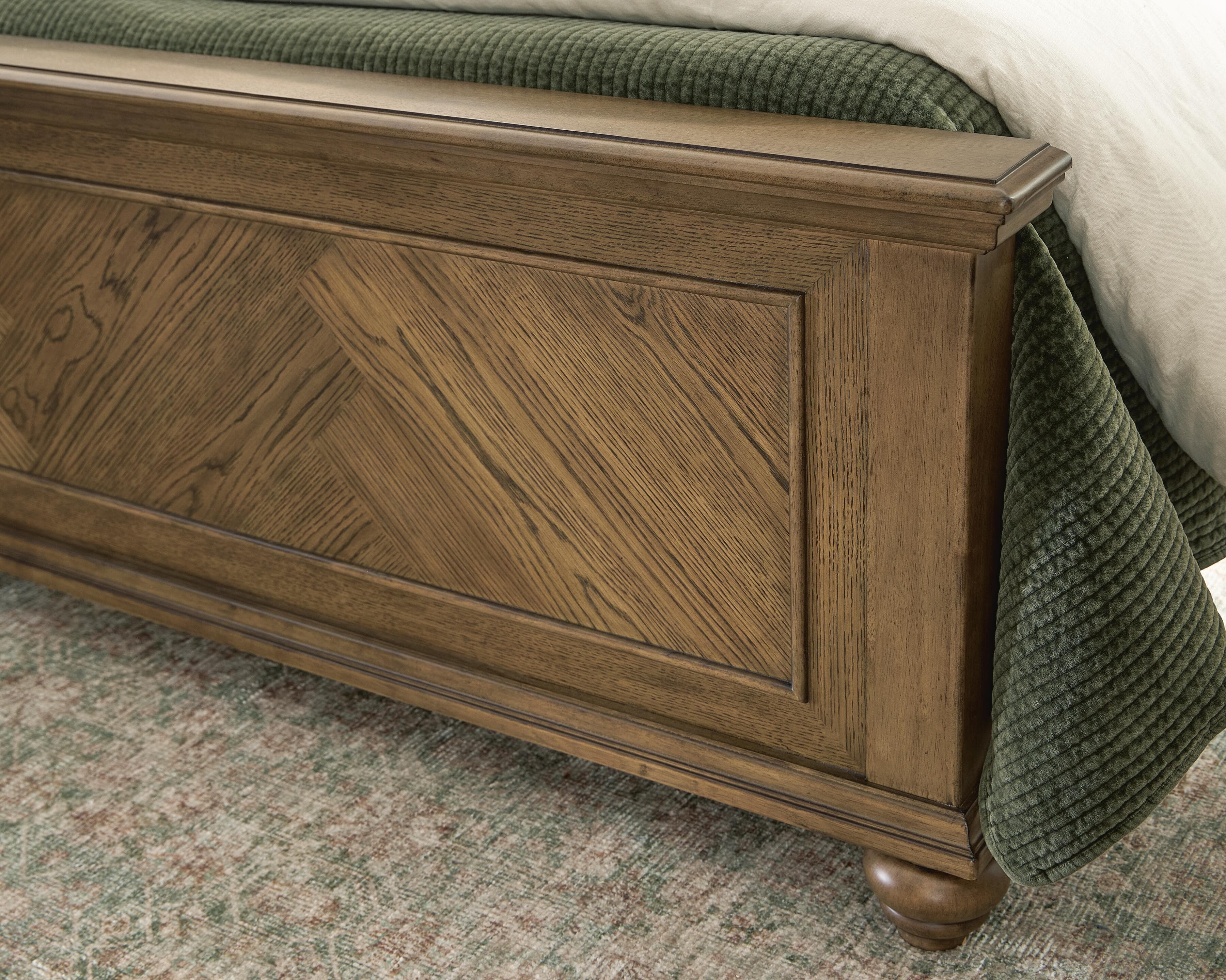 Waynely King Panel Bed — Medium Brown — view 7