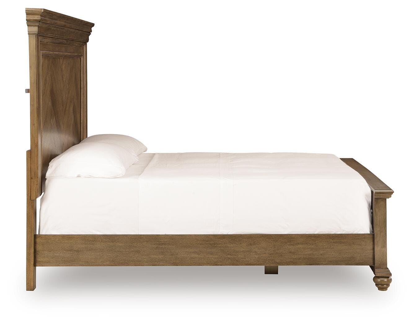 Waynely King Panel Bed — Medium Brown — view 5