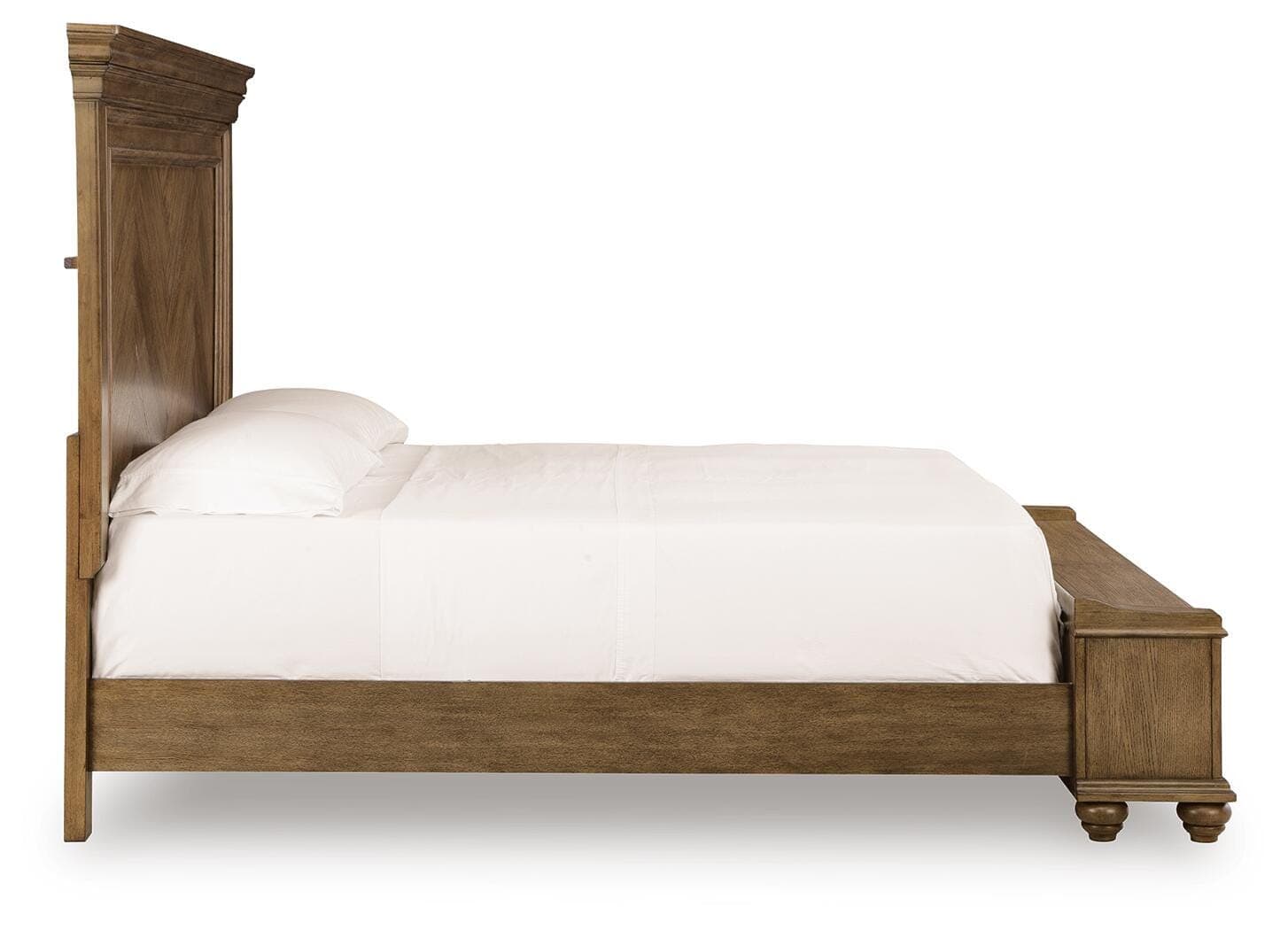 Waynely King Panel Storage Bed — Medium Brown — view 5