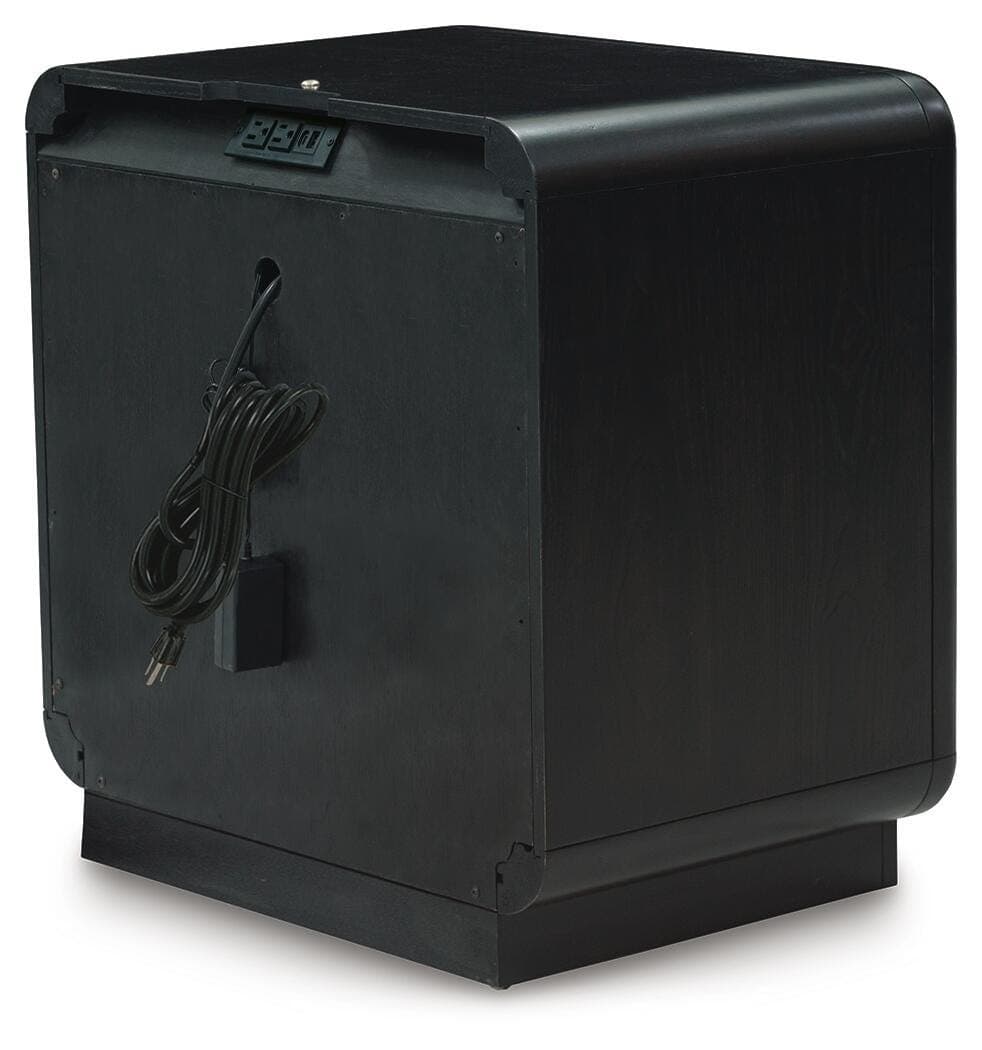 Rowanbeck Nightstand — Black/Gray — view 6