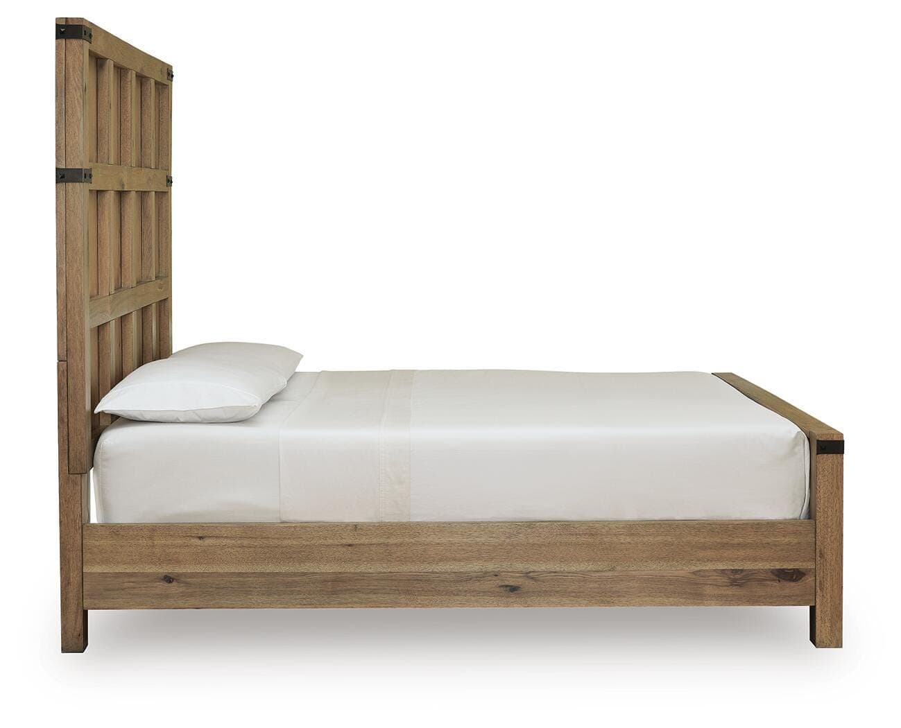 Ridgester Queen Panel Bed — Light Brown — view 5
