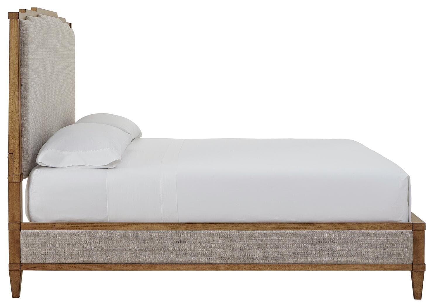 Sharlance California King Upholstered Panel Bed — Brown/Beige — view 5