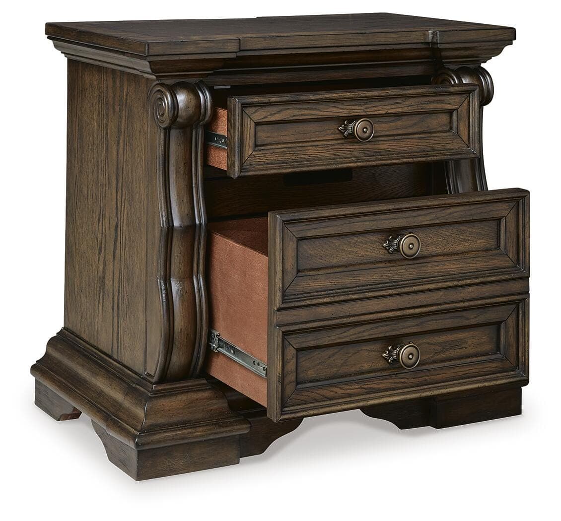 Maylee Nightstand — Brown/Beige — view 3