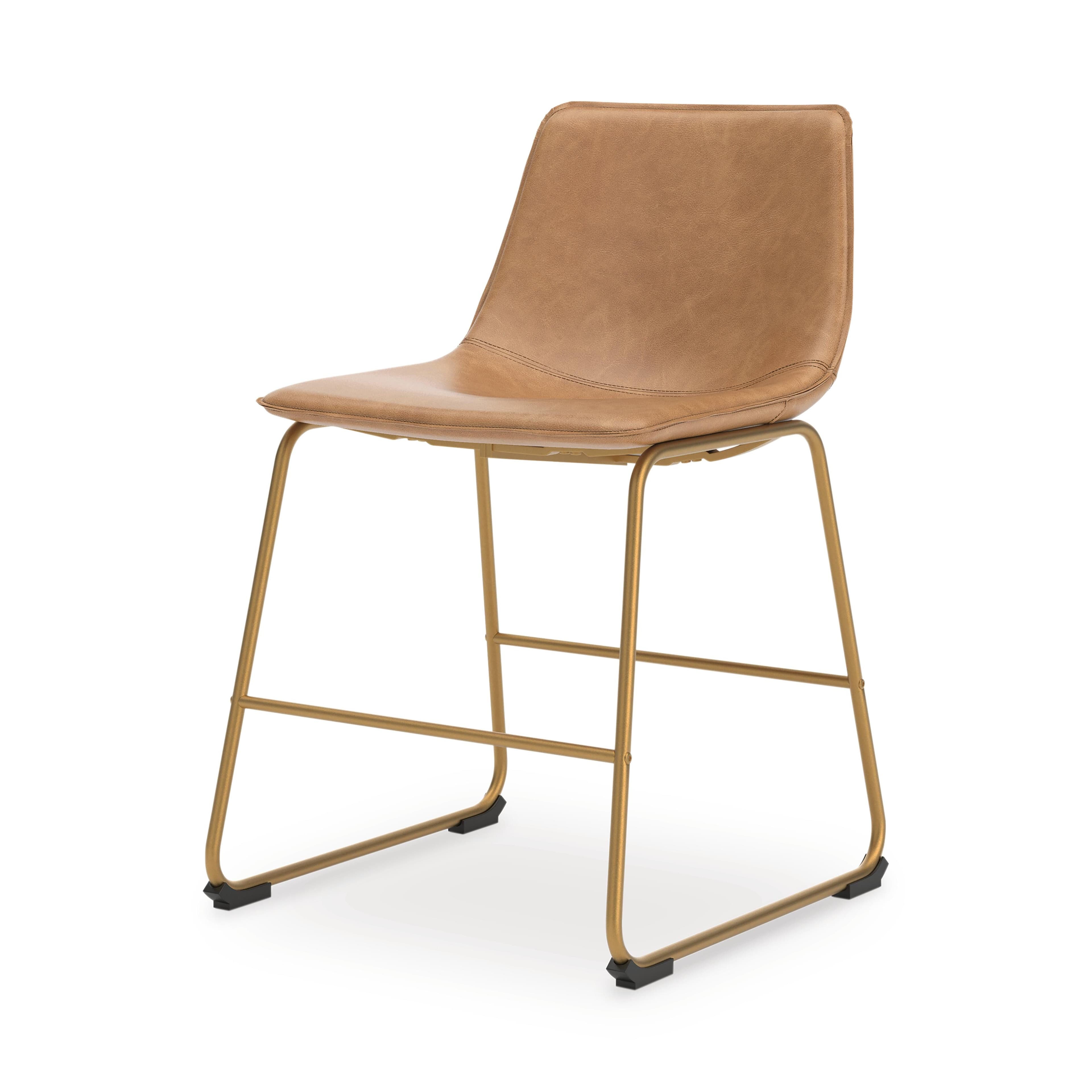 Crandox Dining Chair — Metallic;Brown/Beige — view 7