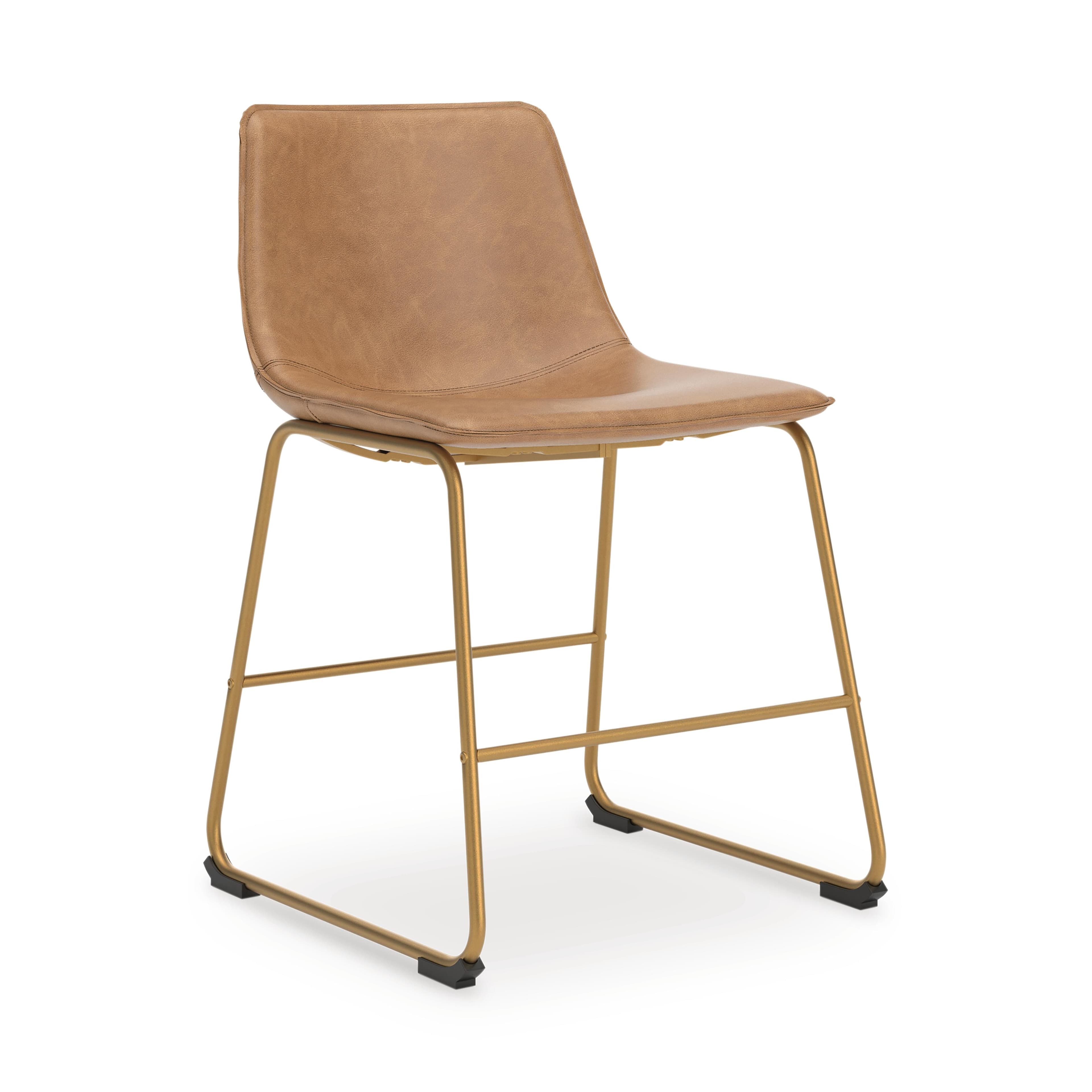Crandox Dining Chair — Metallic;Brown/Beige — view 3