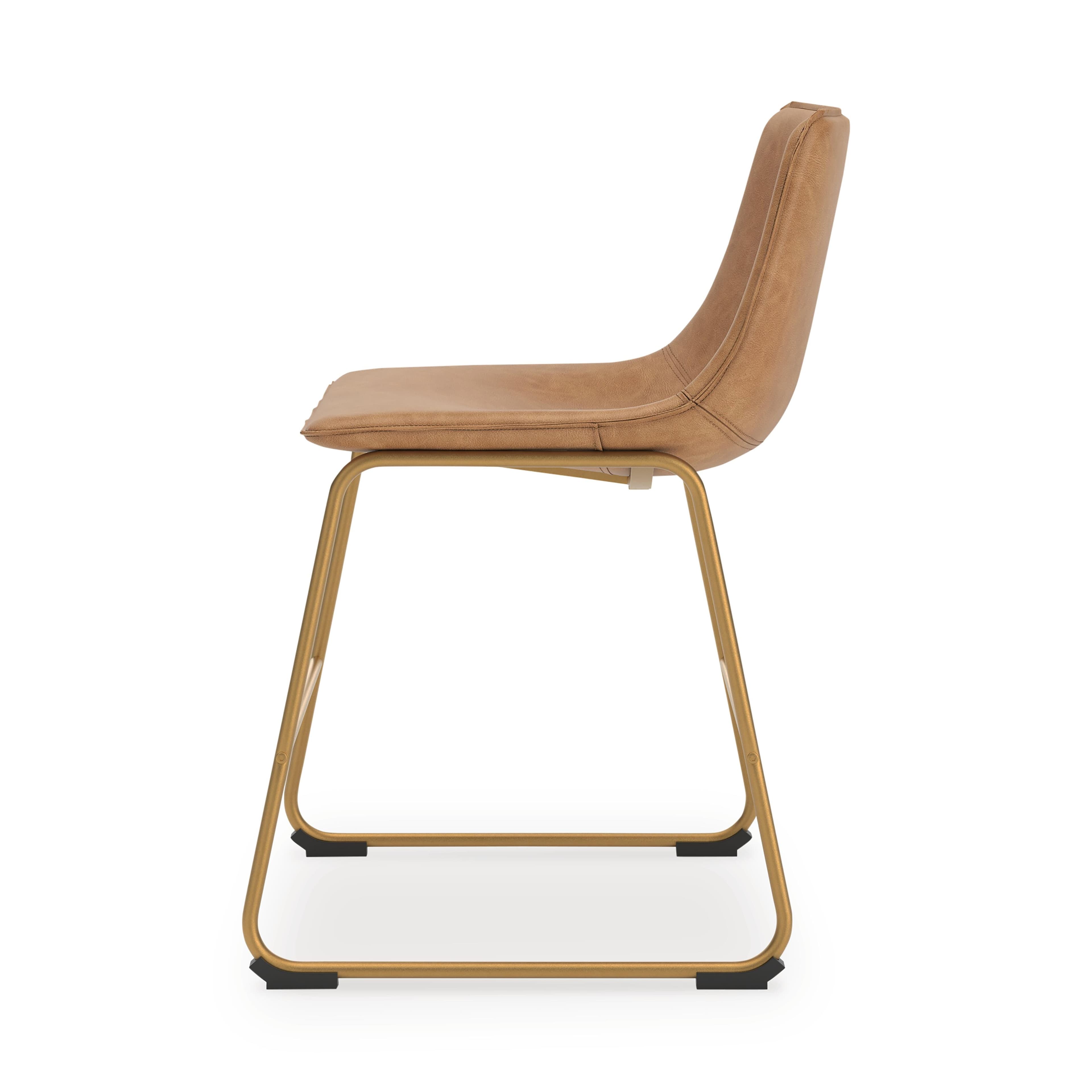 Crandox Dining Chair — Metallic;Brown/Beige — view 6