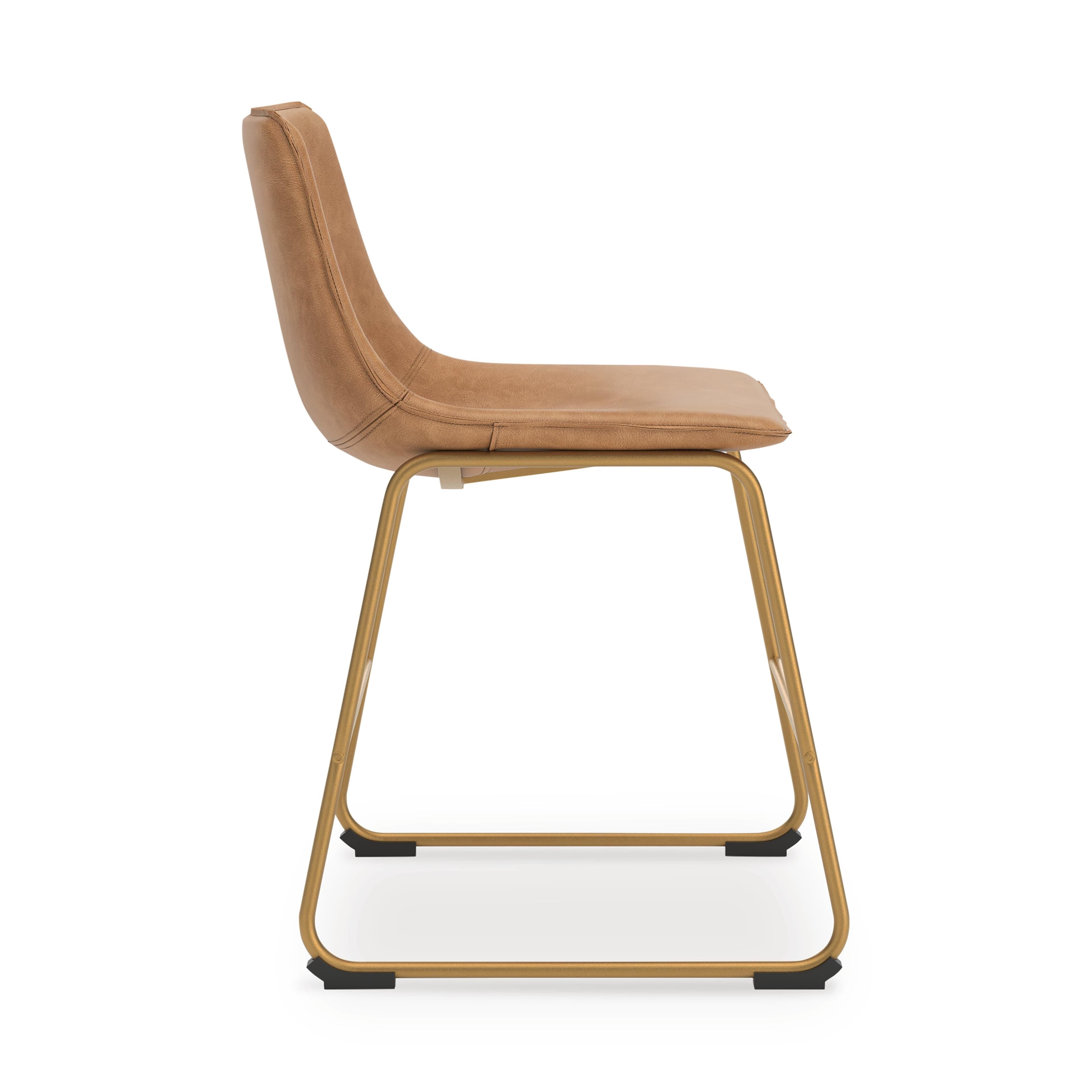 Crandox Dining Chair — Metallic;Brown/Beige — view 4
