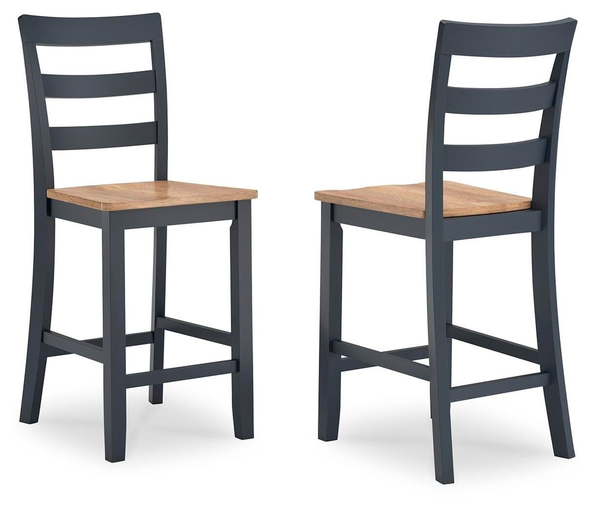 Gesthaven Counter Height Barstool — Black/Gray;Blue — view 2