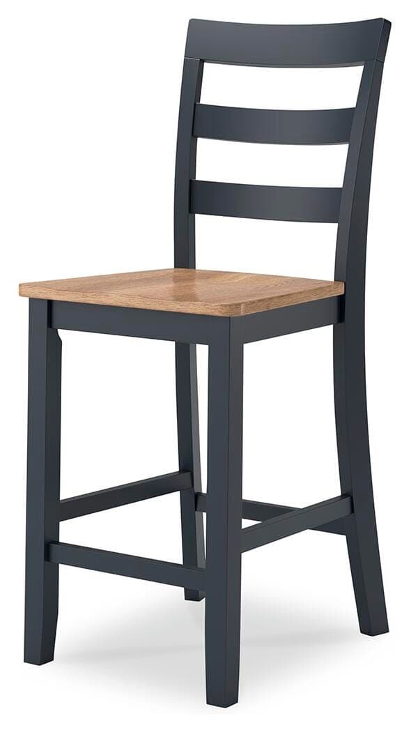 Gesthaven Counter Height Barstool — Black/Gray;Blue — view 3