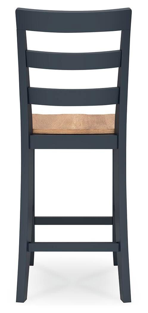 Gesthaven Counter Height Barstool — Black/Gray;Blue — view 5