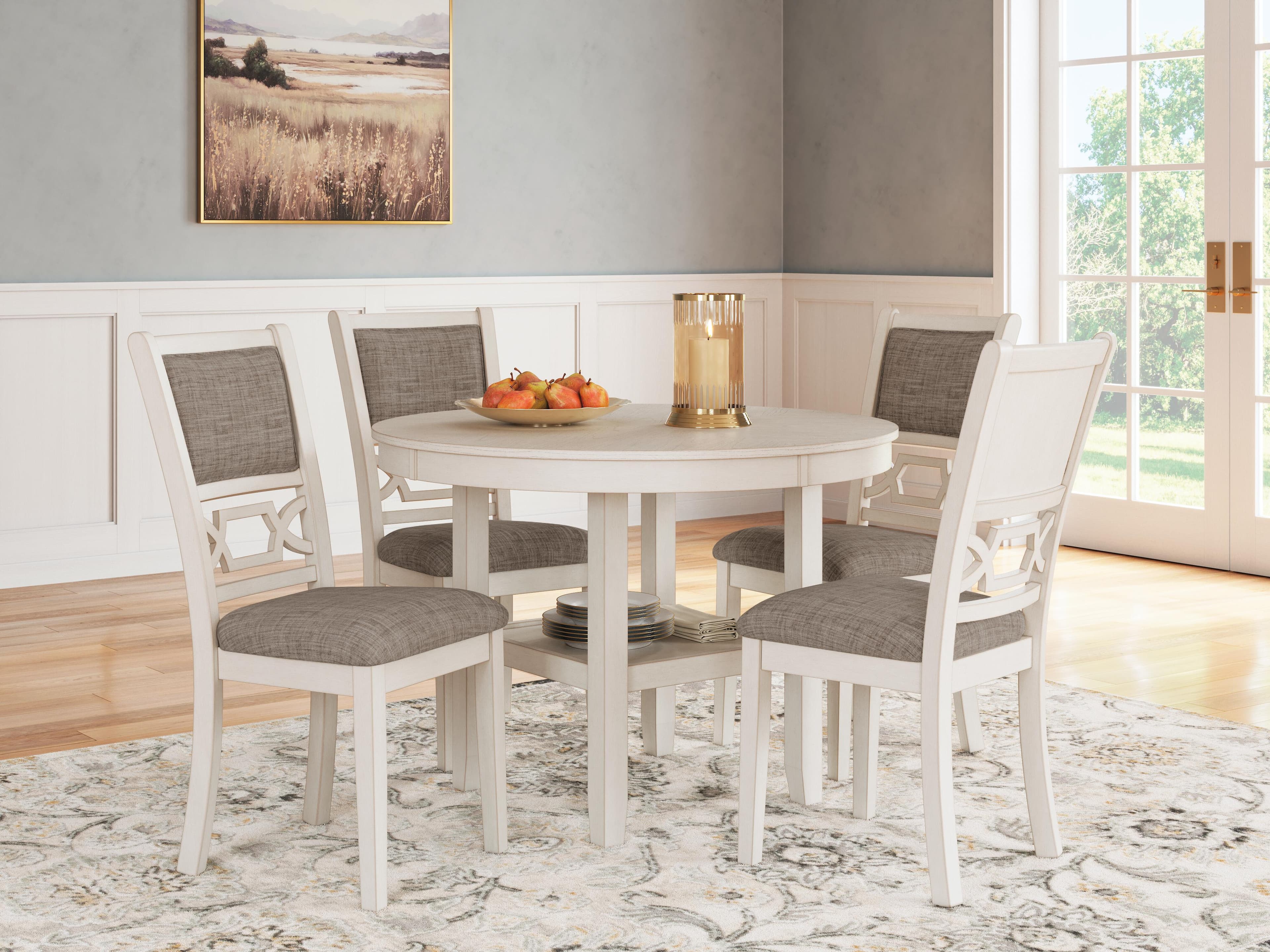 Erinberg Dining Table and 4 Chairs (Set of 5) — White — view 2