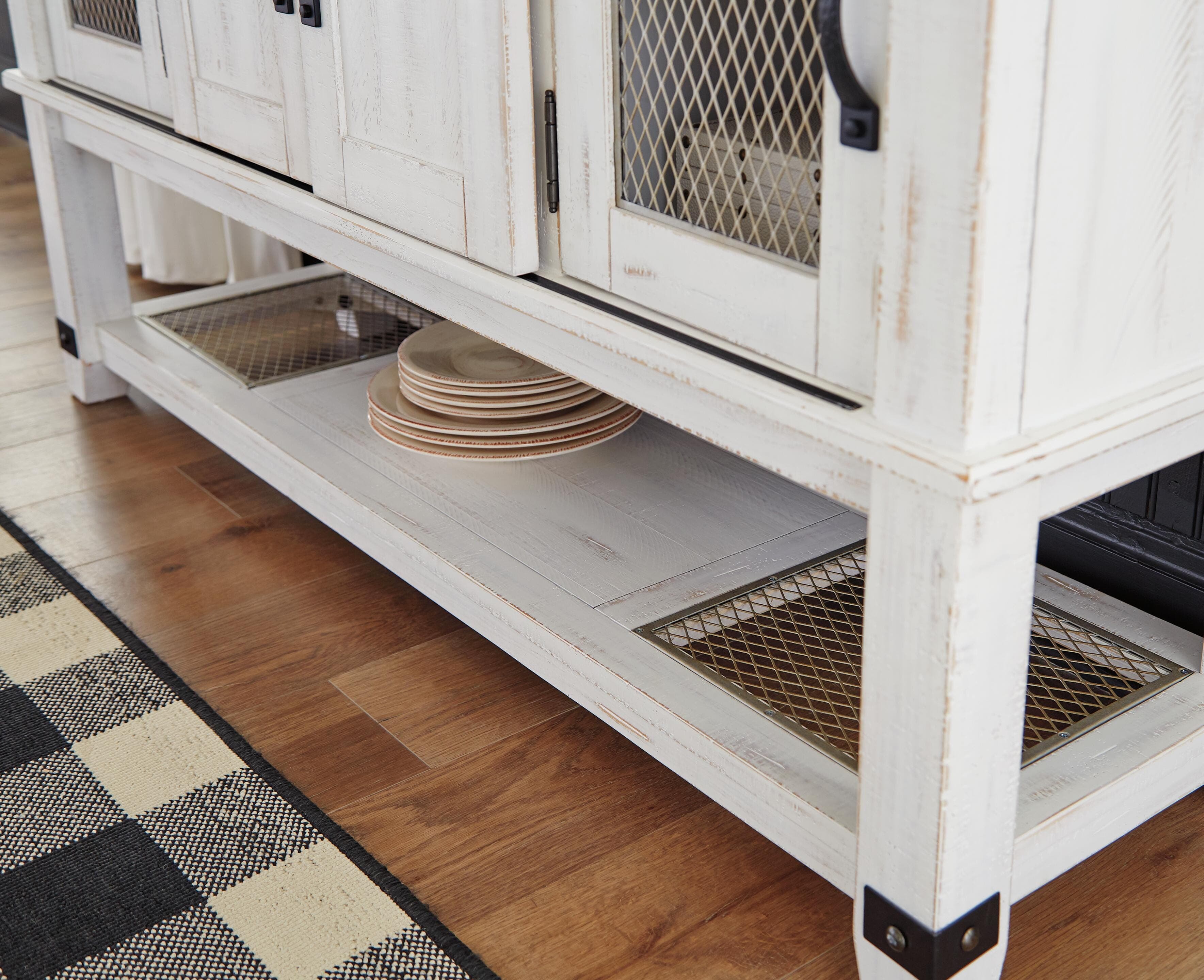 Valebeck Dining Server — White;Brown/Beige — view 7
