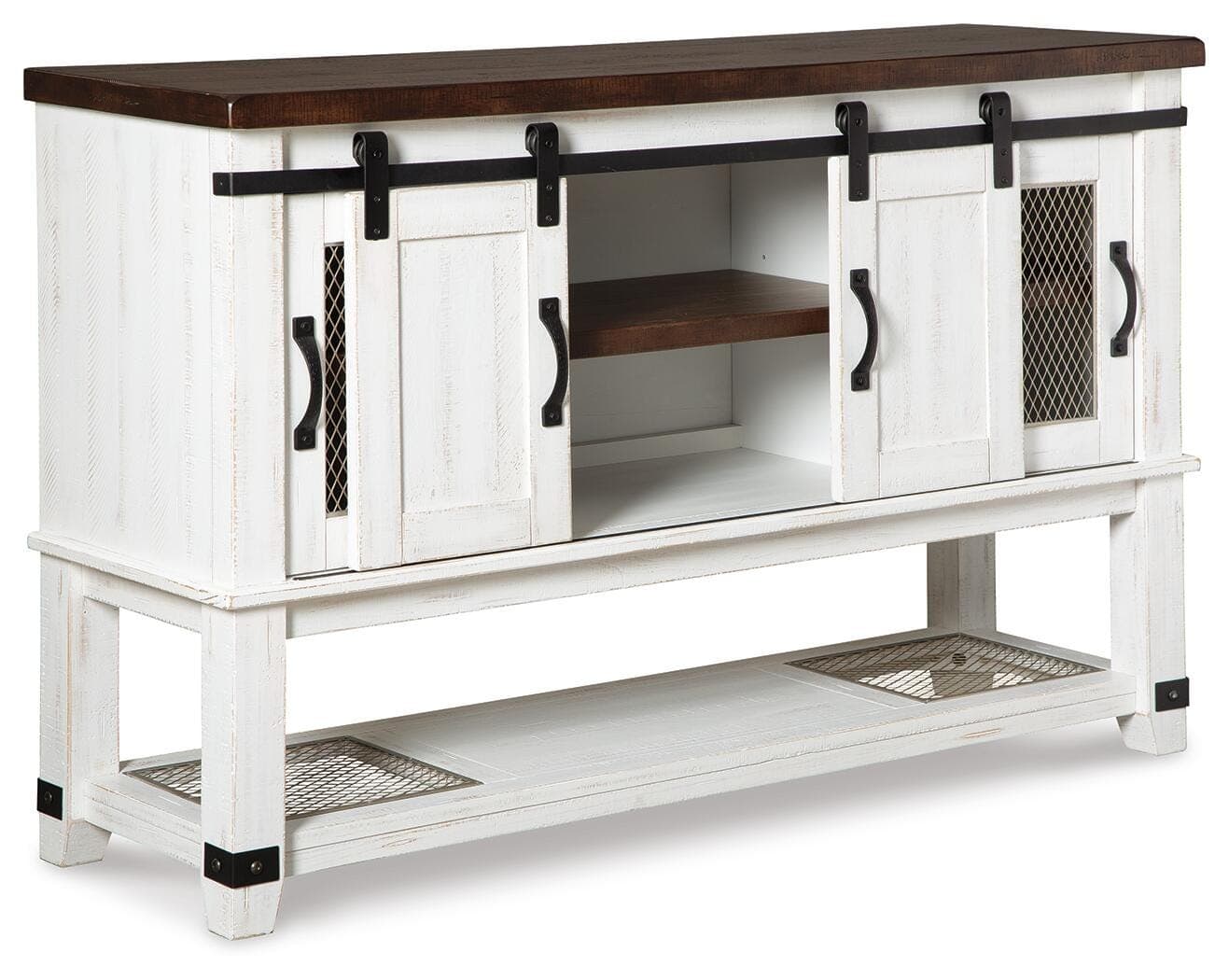 Valebeck Dining Server — White;Brown/Beige — view 3