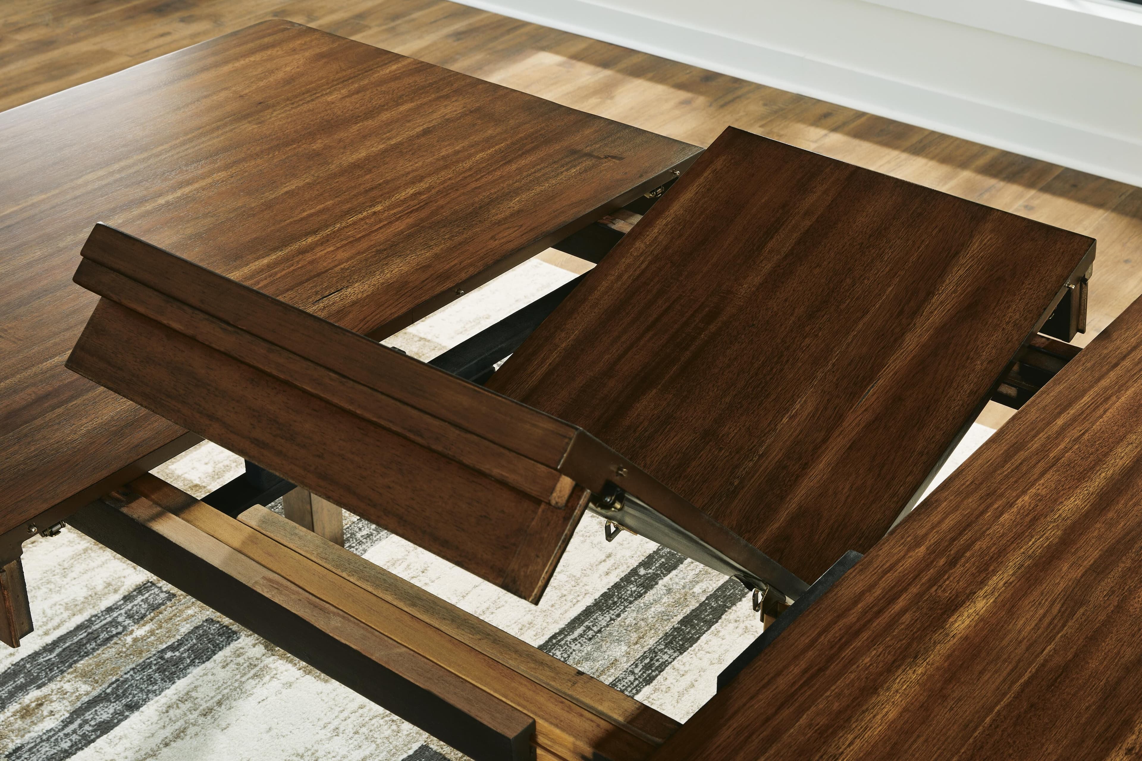 Ralene Counter Height Dining Extension Table — Brown/Beige — view 6