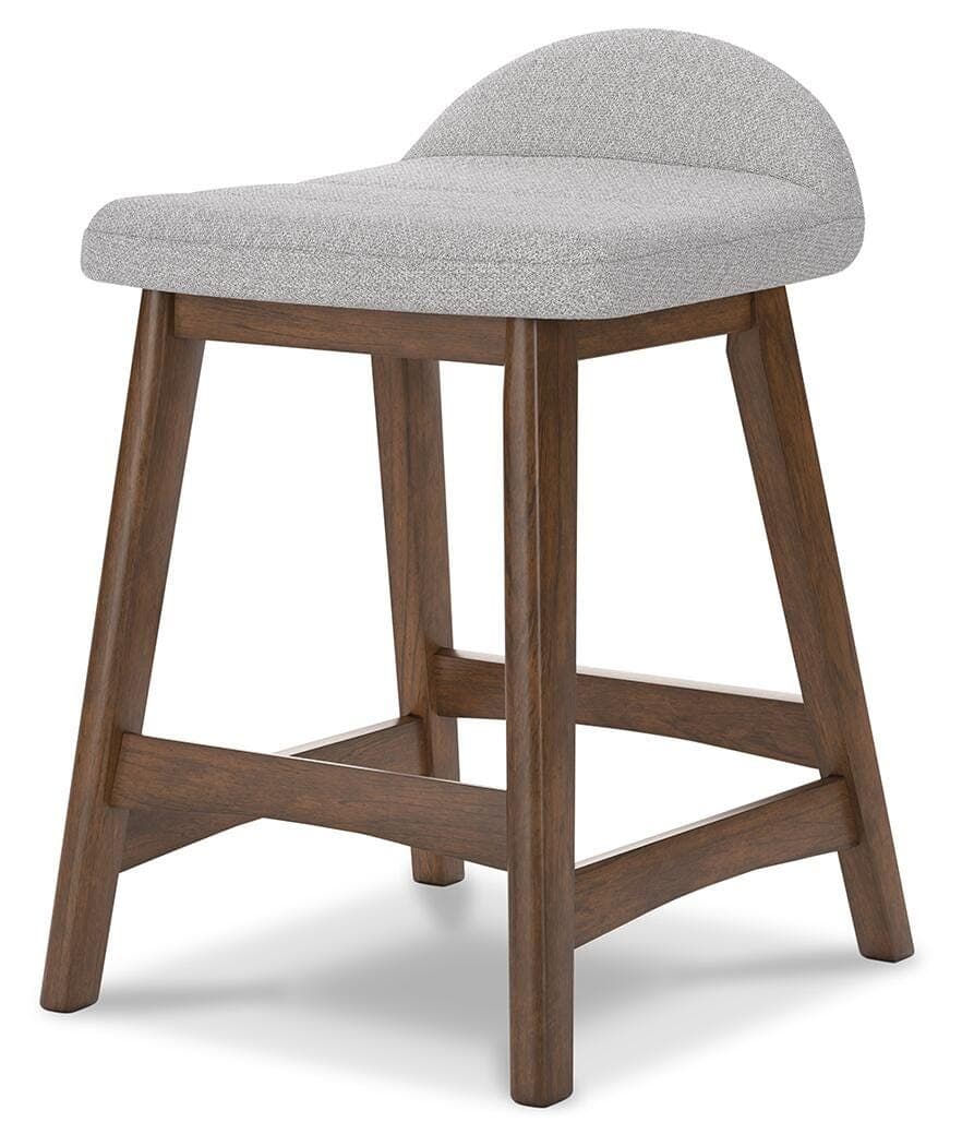 Lyncott Counter Height Bar Stool — Black/Gray;Brown/Beige — view 3