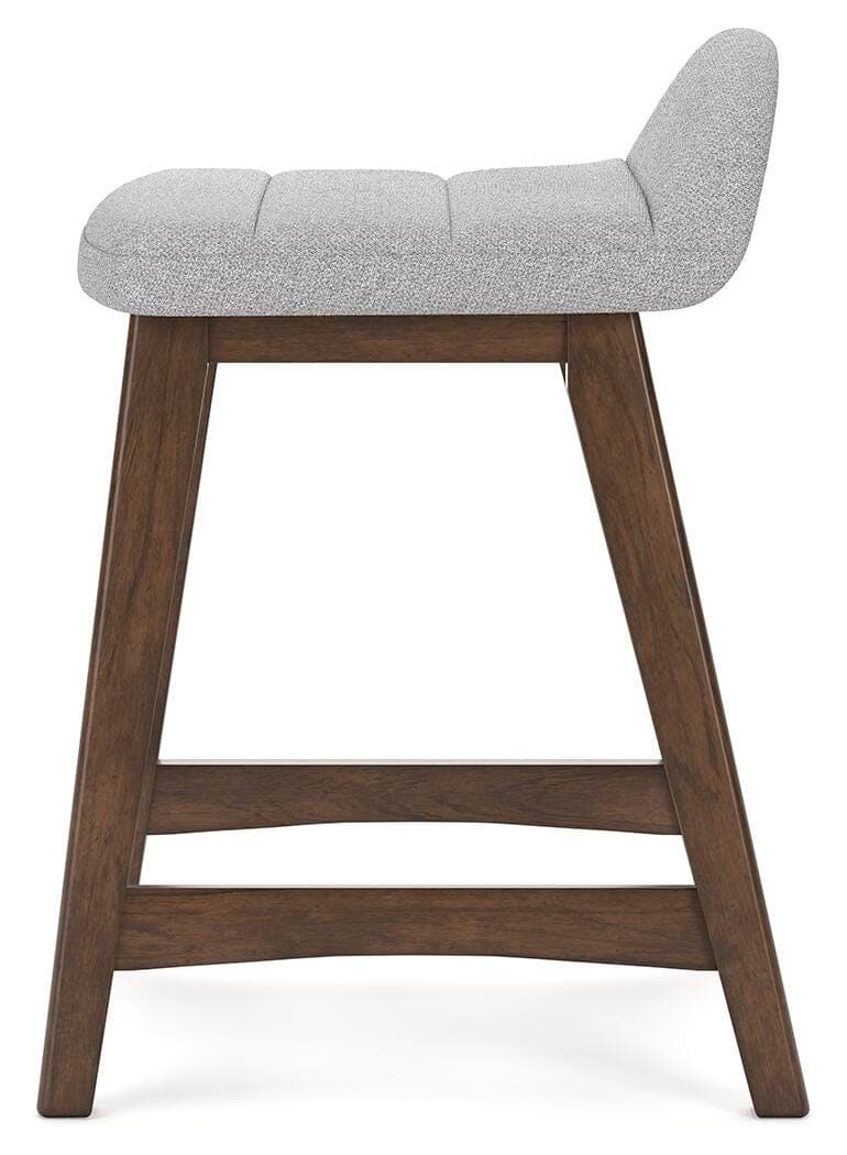 Lyncott Counter Height Bar Stool — Black/Gray;Brown/Beige — view 6