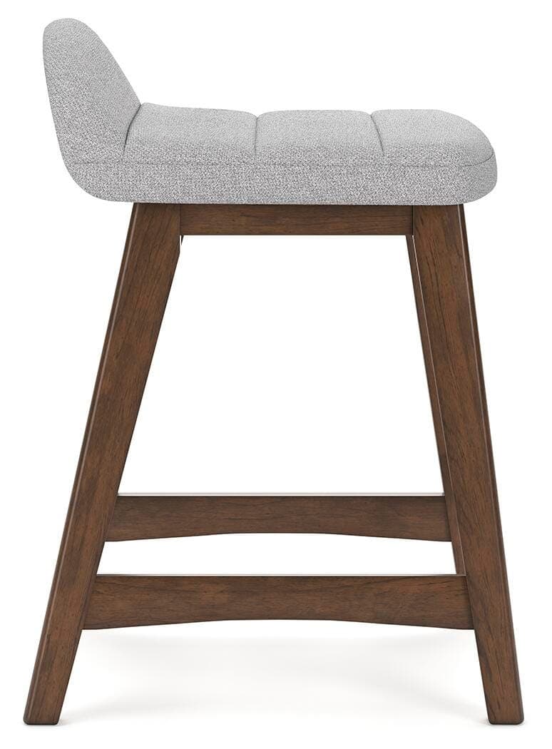 Lyncott Counter Height Bar Stool — Black/Gray;Brown/Beige — view 7