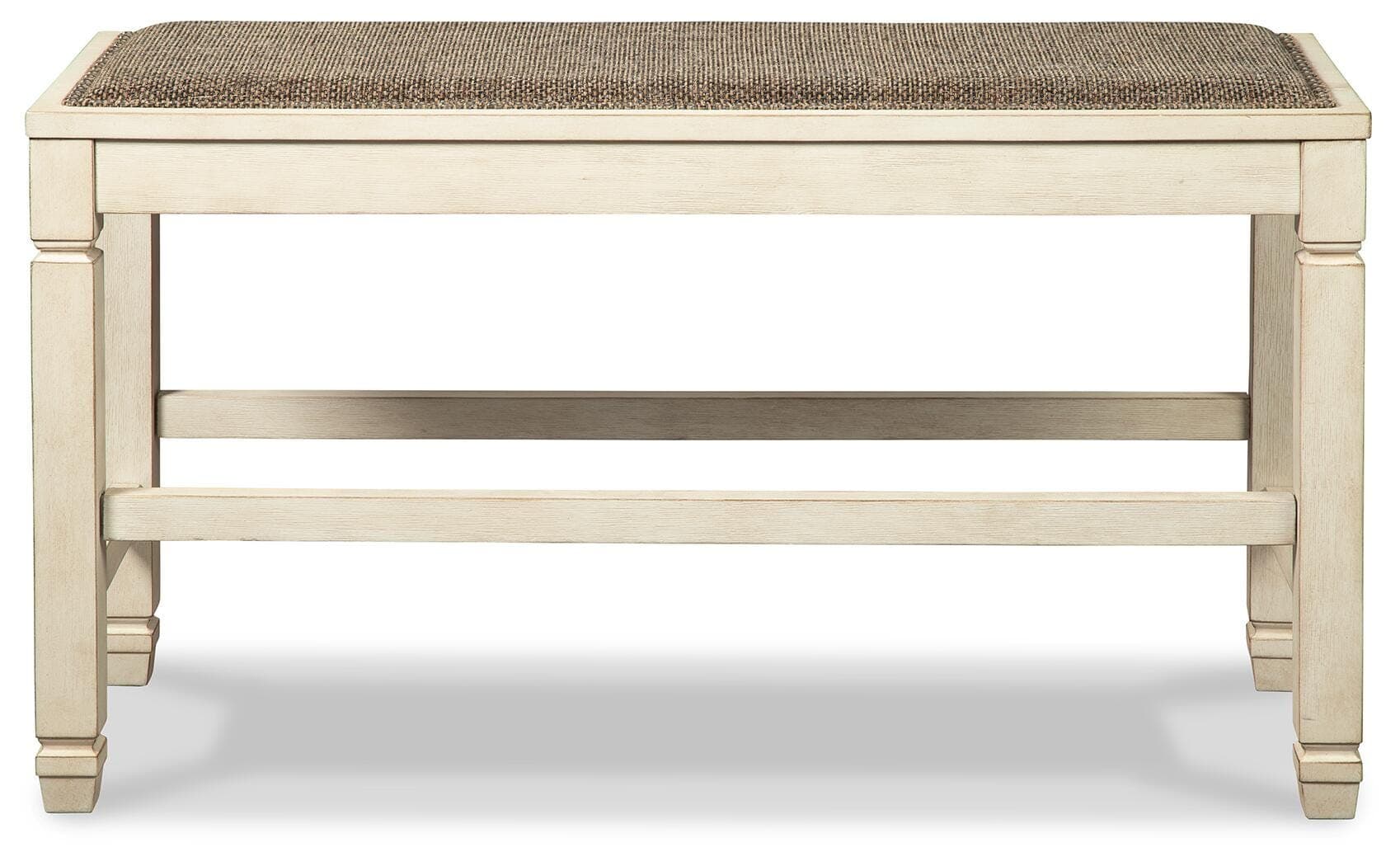 Bolanburg Counter Height Dining Bench — White;Brown/Beige — view 3