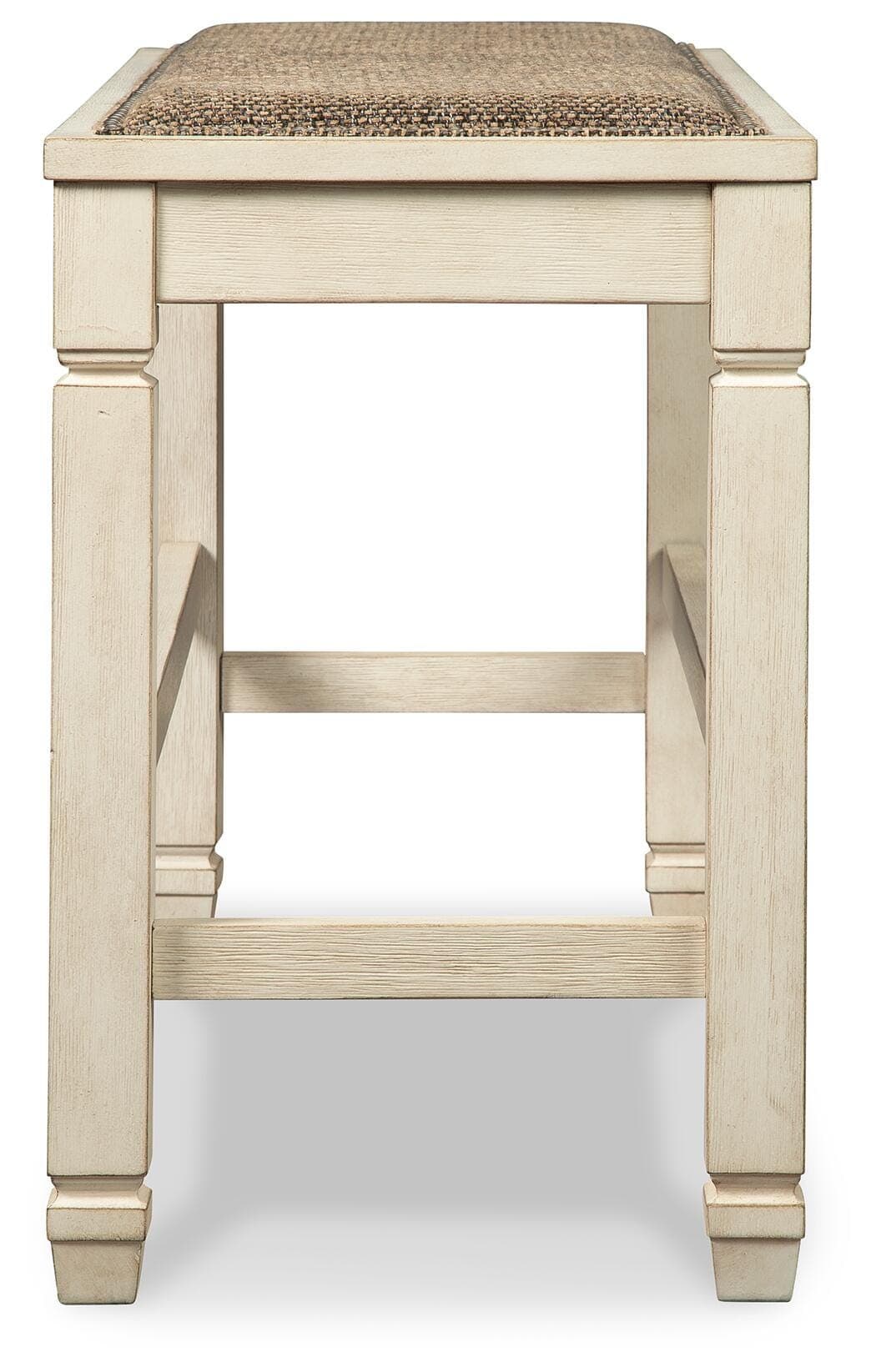 Bolanburg Counter Height Dining Bench — White;Brown/Beige — view 5
