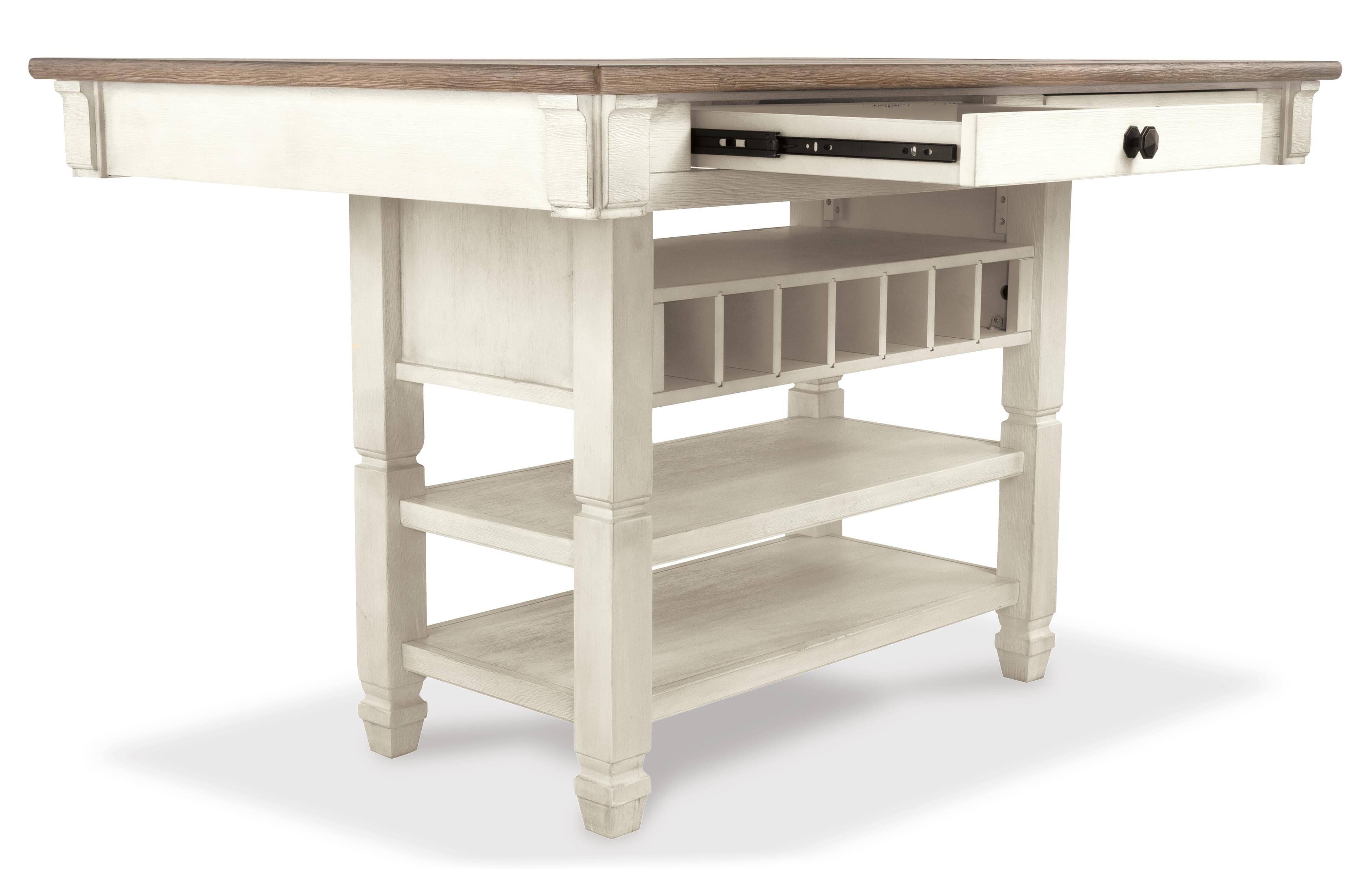Bolanburg Counter Height Dining Table — Brown/Beige;White — view 3