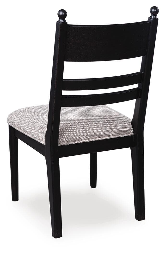 Chadworth Dining Chair — Black/Gray — view 5