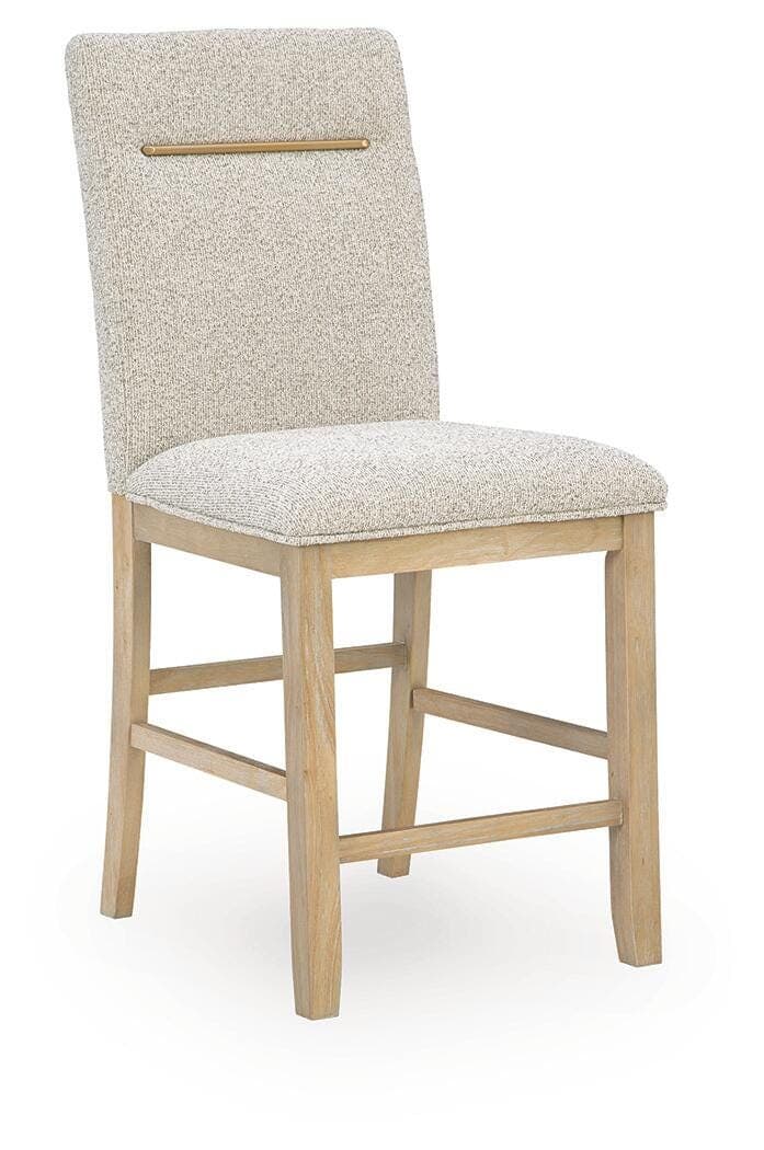 Crendlin Counter Height Barstool — Brown/Beige — view 3