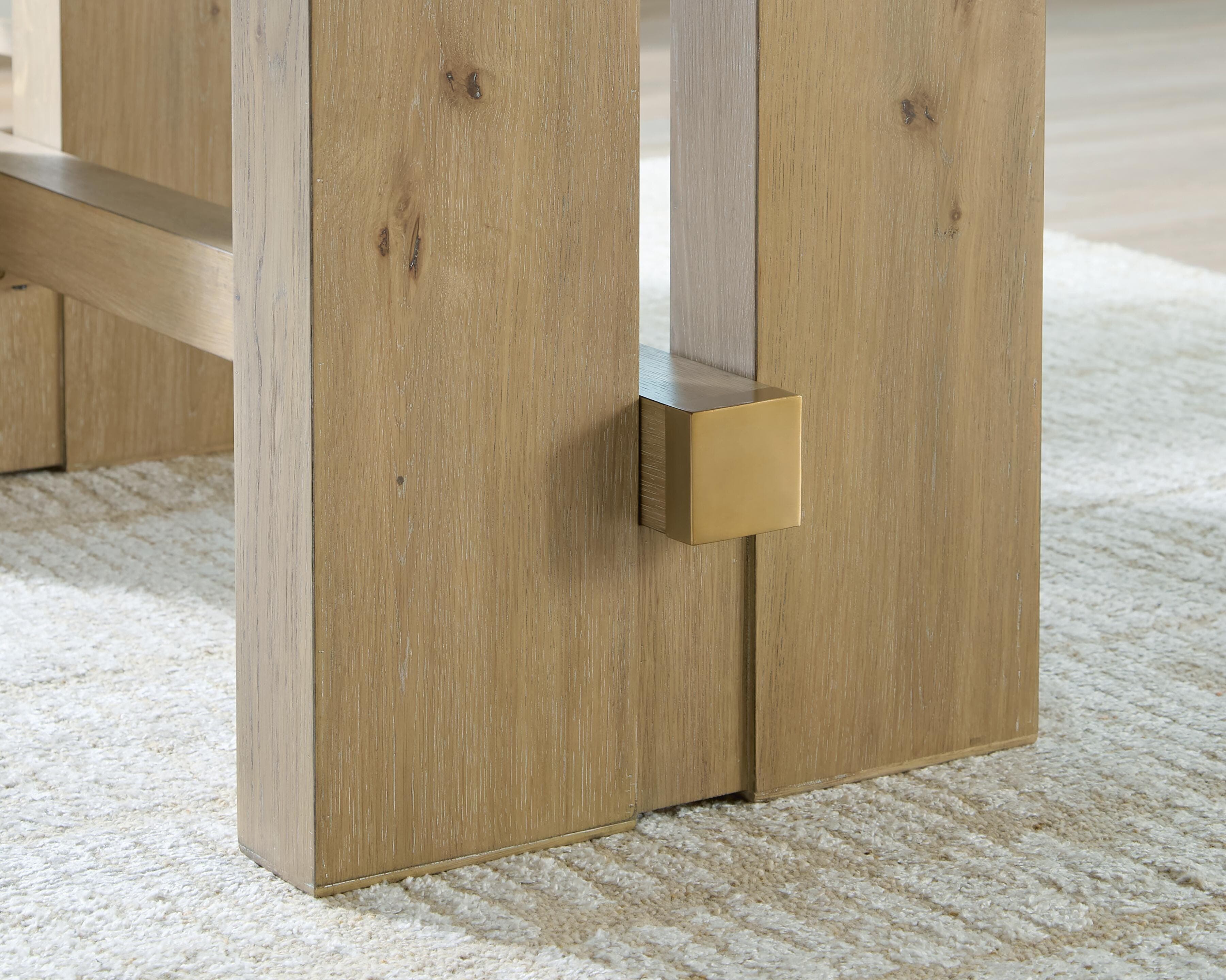 Crendlin Counter Height Dining Table — Brown/Beige — view 5