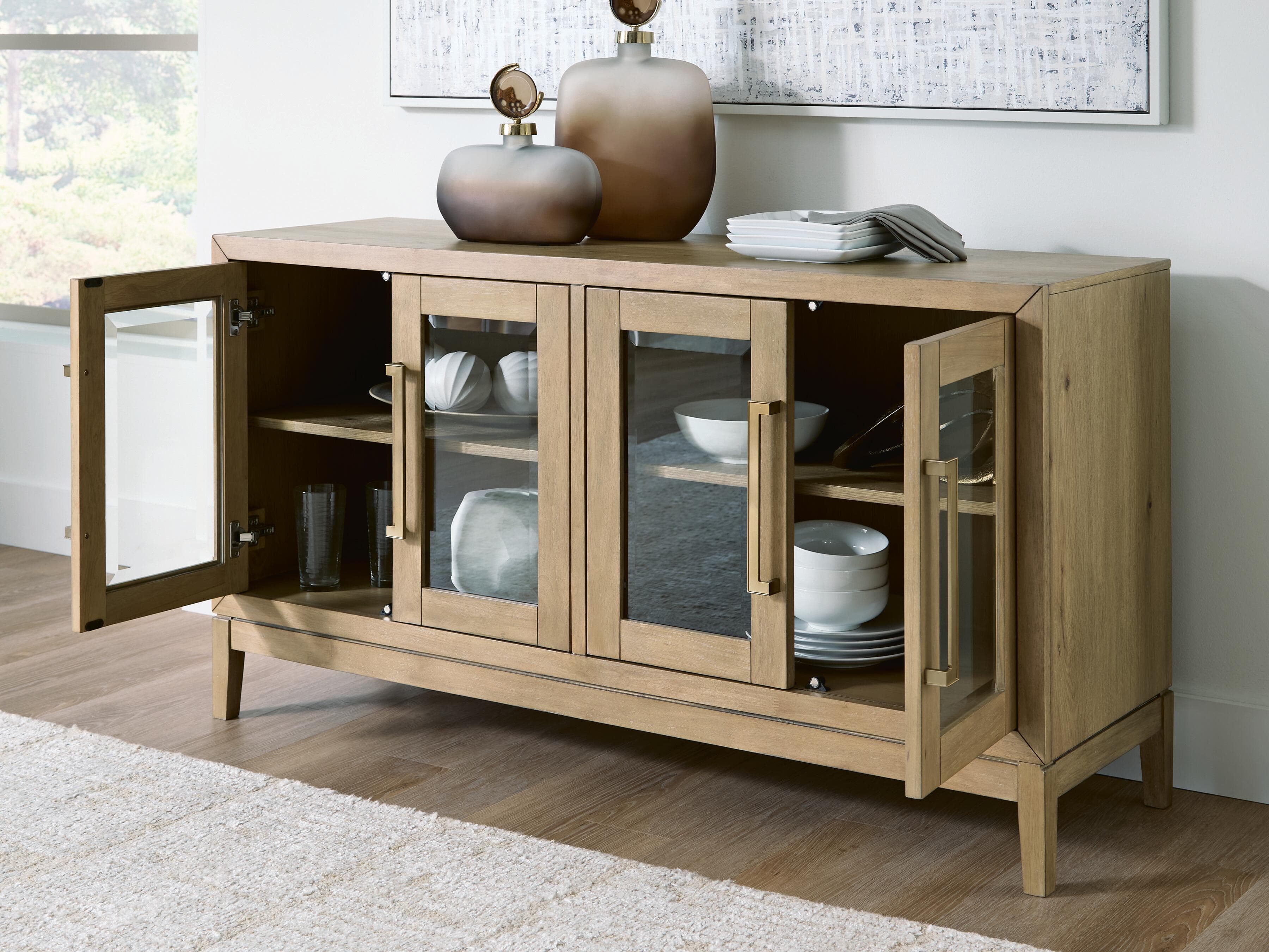 Crendlin Dining Server — Brown/Beige — view 5