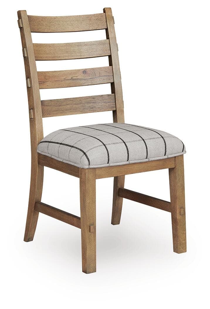 Ridgester Dining Chair — White;Brown/Beige — view 3