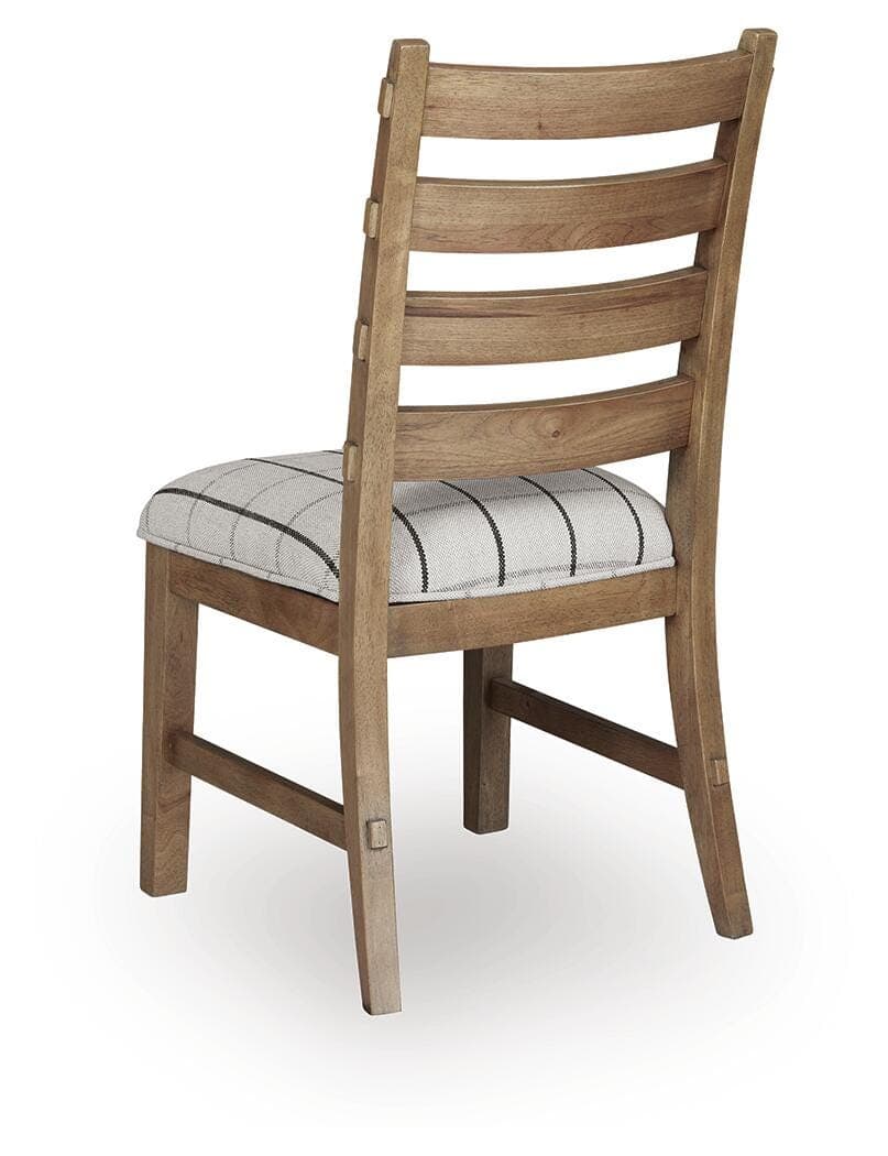 Ridgester Dining Chair — White;Brown/Beige — view 6