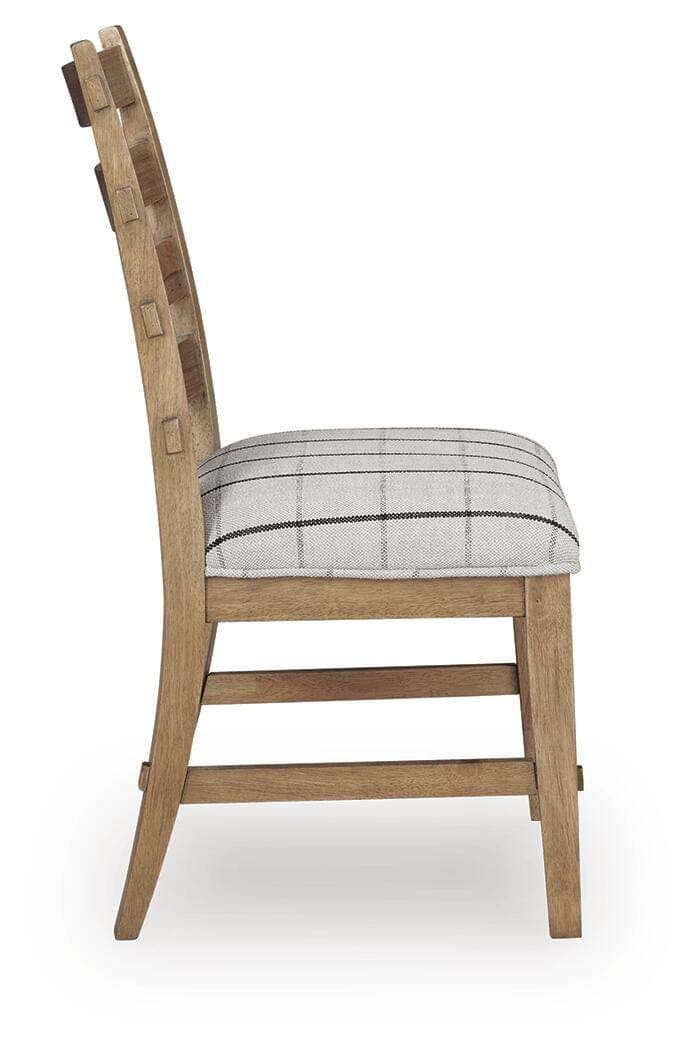 Ridgester Dining Chair — White;Brown/Beige — view 5