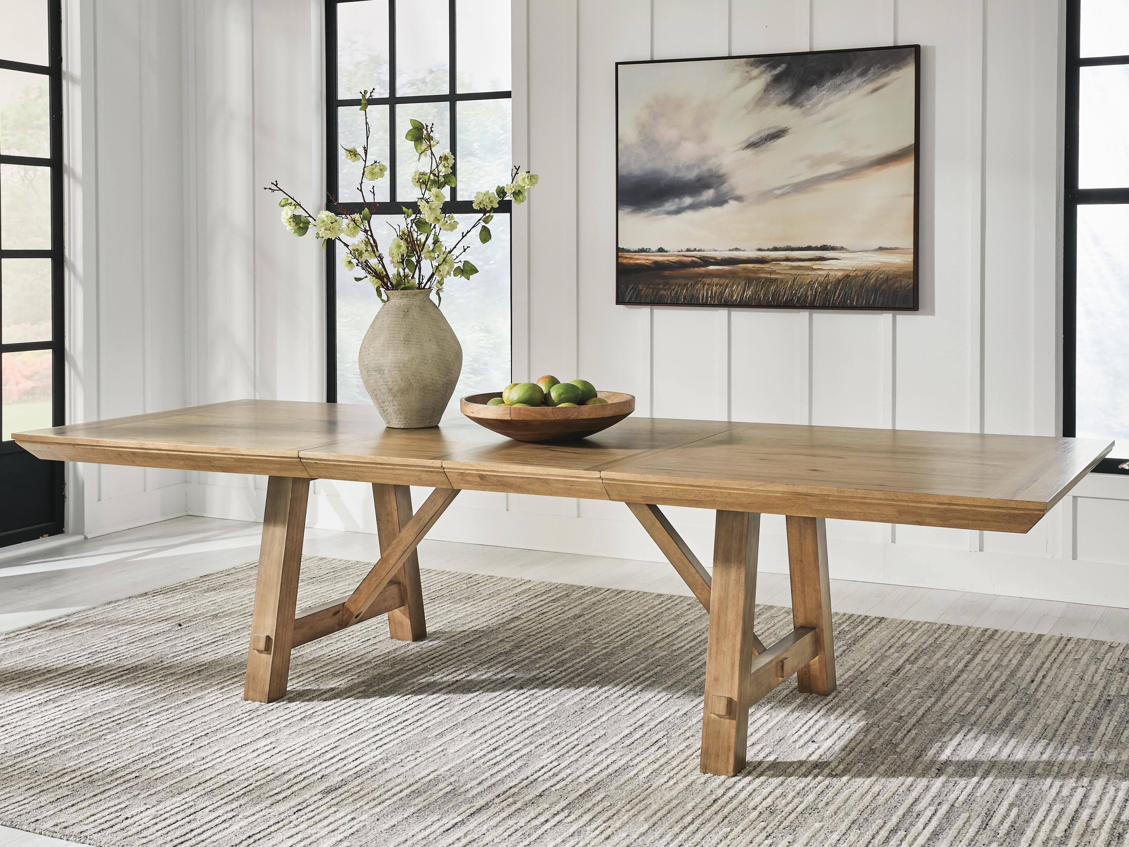 Ridgester Dining Extension Table — Brown/Beige — view 2