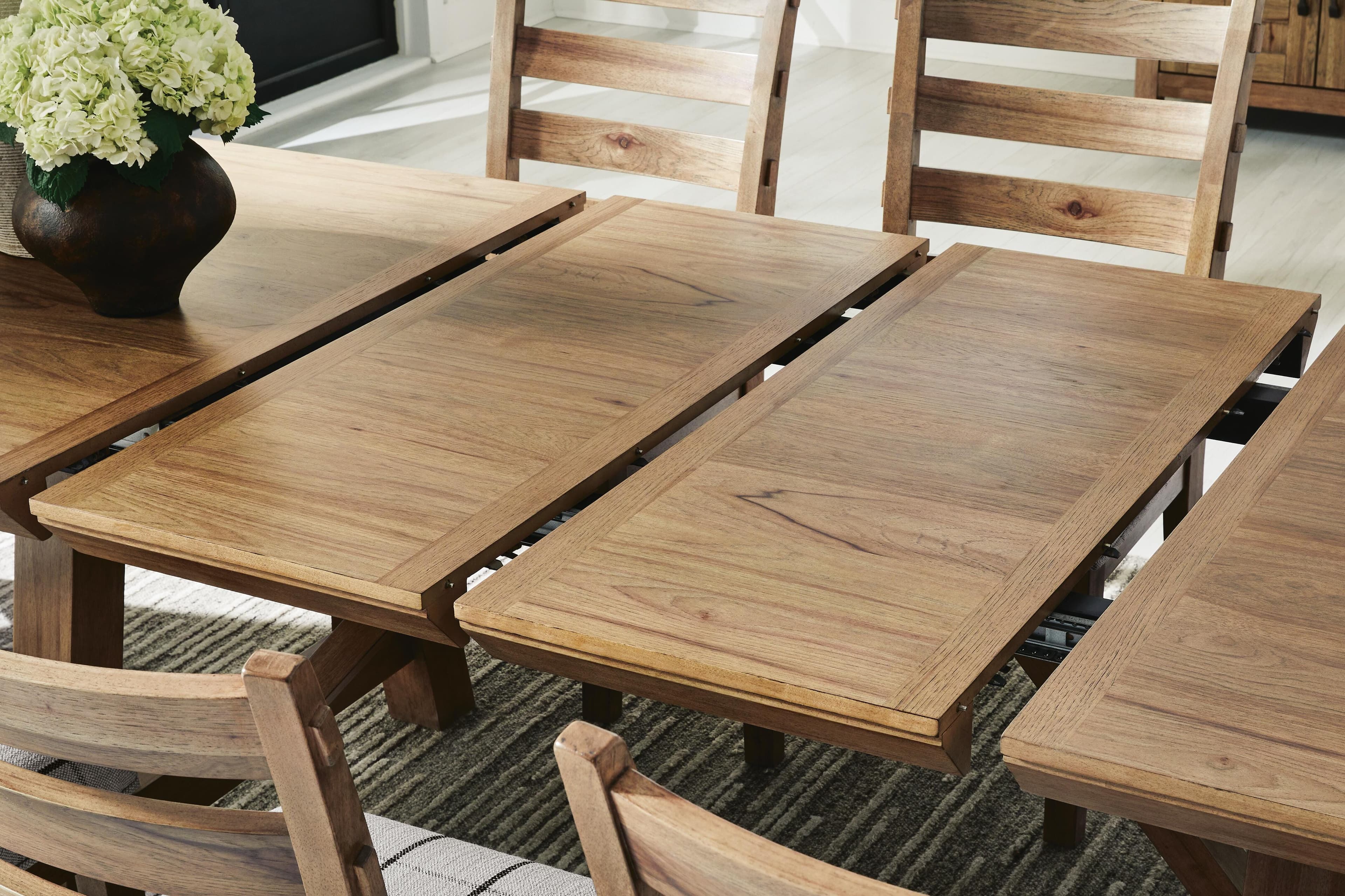 Ridgester Dining Extension Table — Brown/Beige — view 6