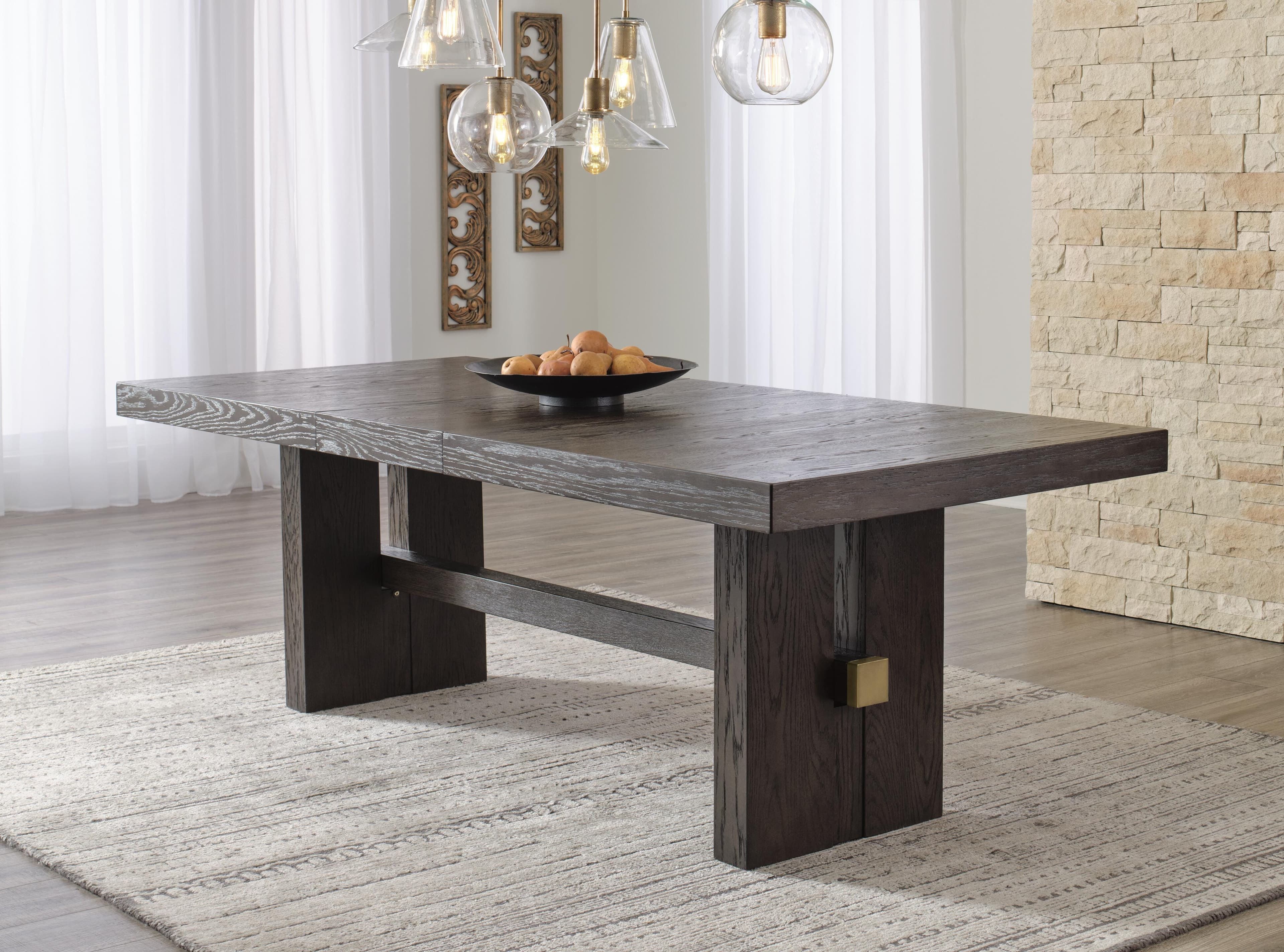 Burkhaus Dining Extension Table — Brown/Beige — view 2