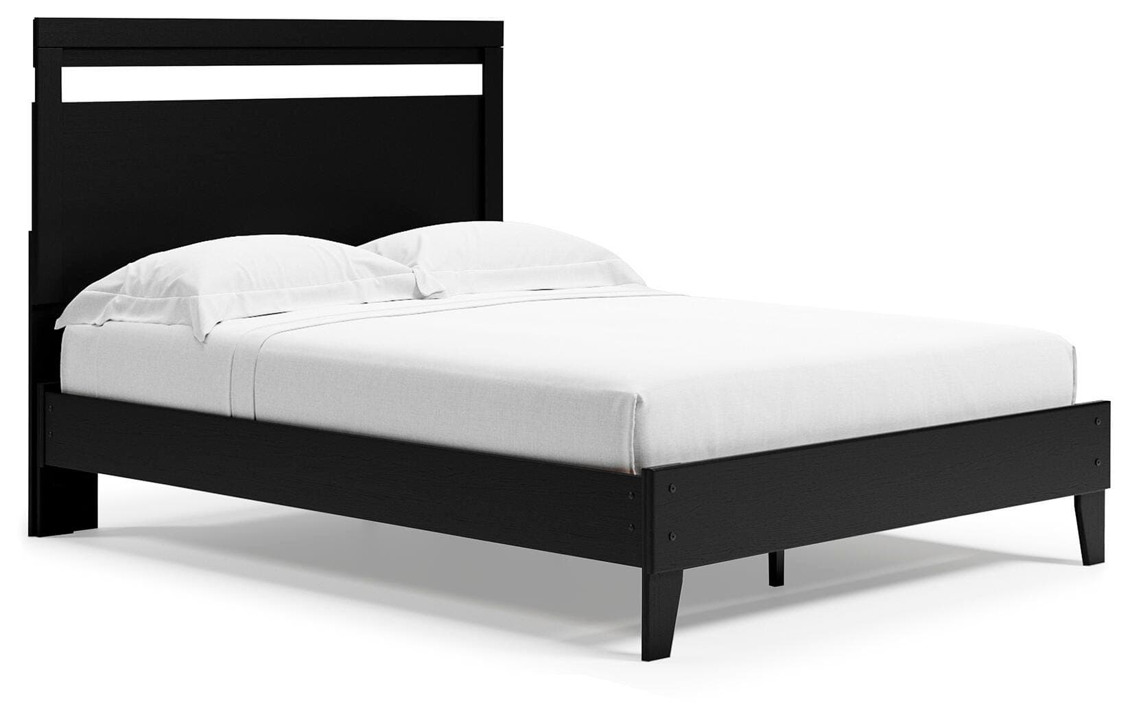 Finch Queen Panel Platform Bed — Black/Gray;Brown/Beige — Middletown Furniture, Middletown OH