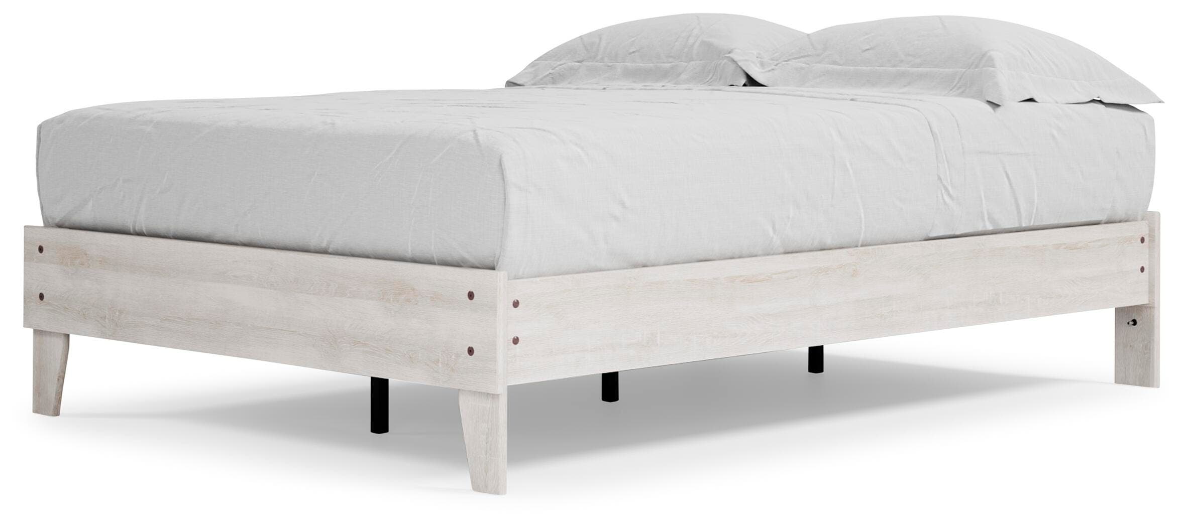 Shawburn Full Platform Bed — White — view 6