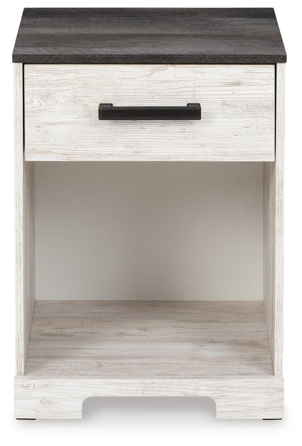 Shawburn Nightstand — White;Black/Gray — view 5