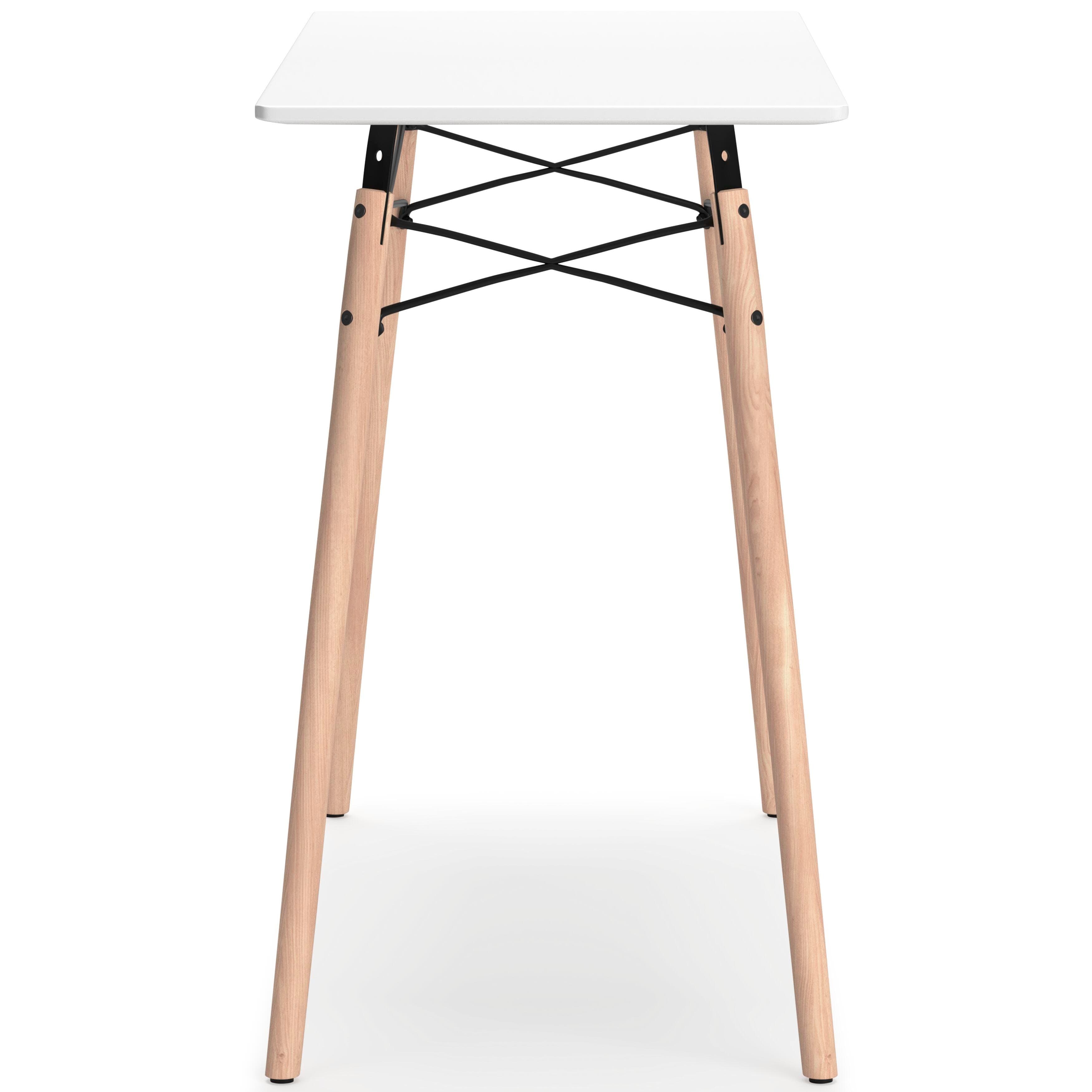 Jaspeni Home Office Desk — White;Black/Gray;Natural — view 7